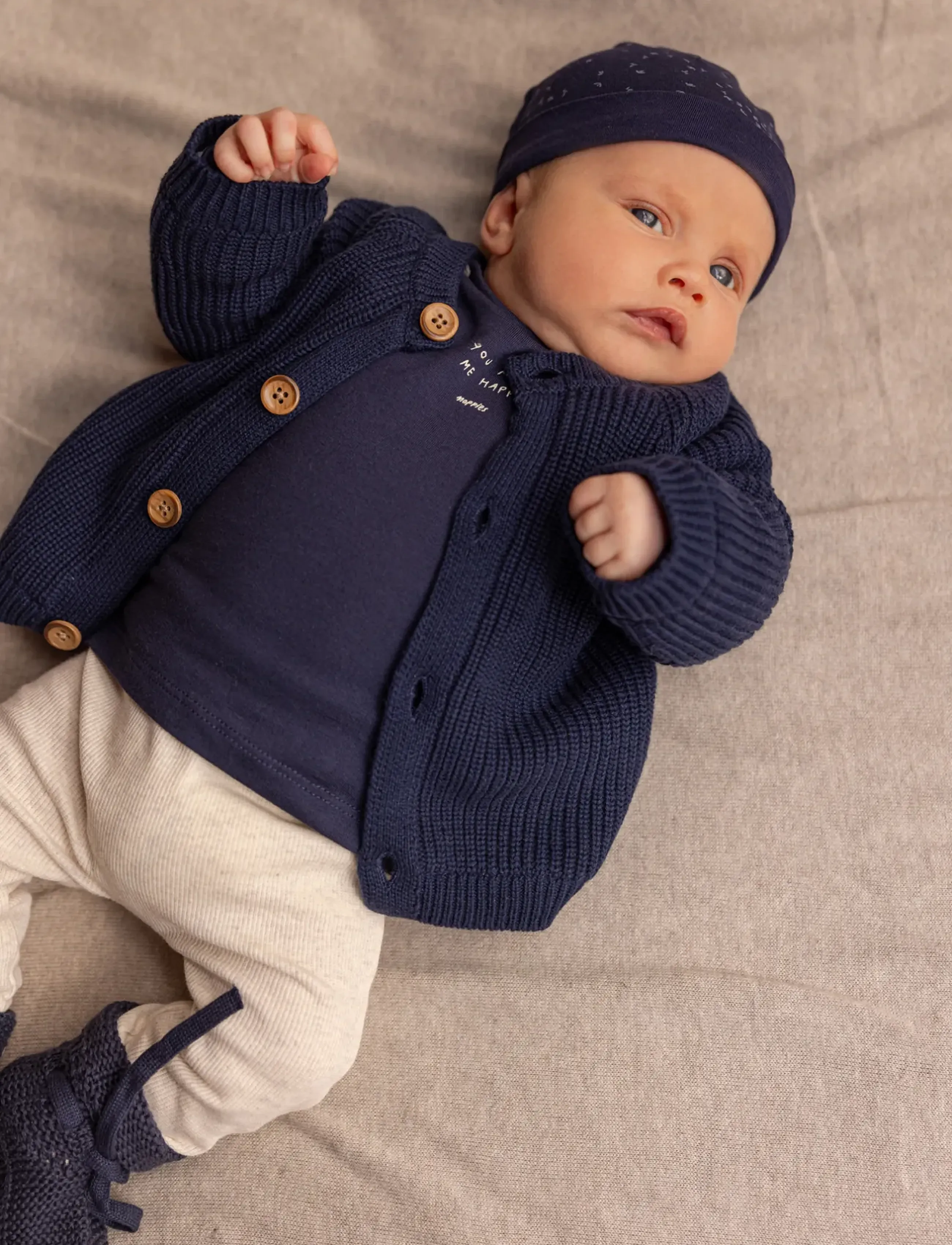 Noppies - U Hat Navar reversible AOP - p554 black iris - 0