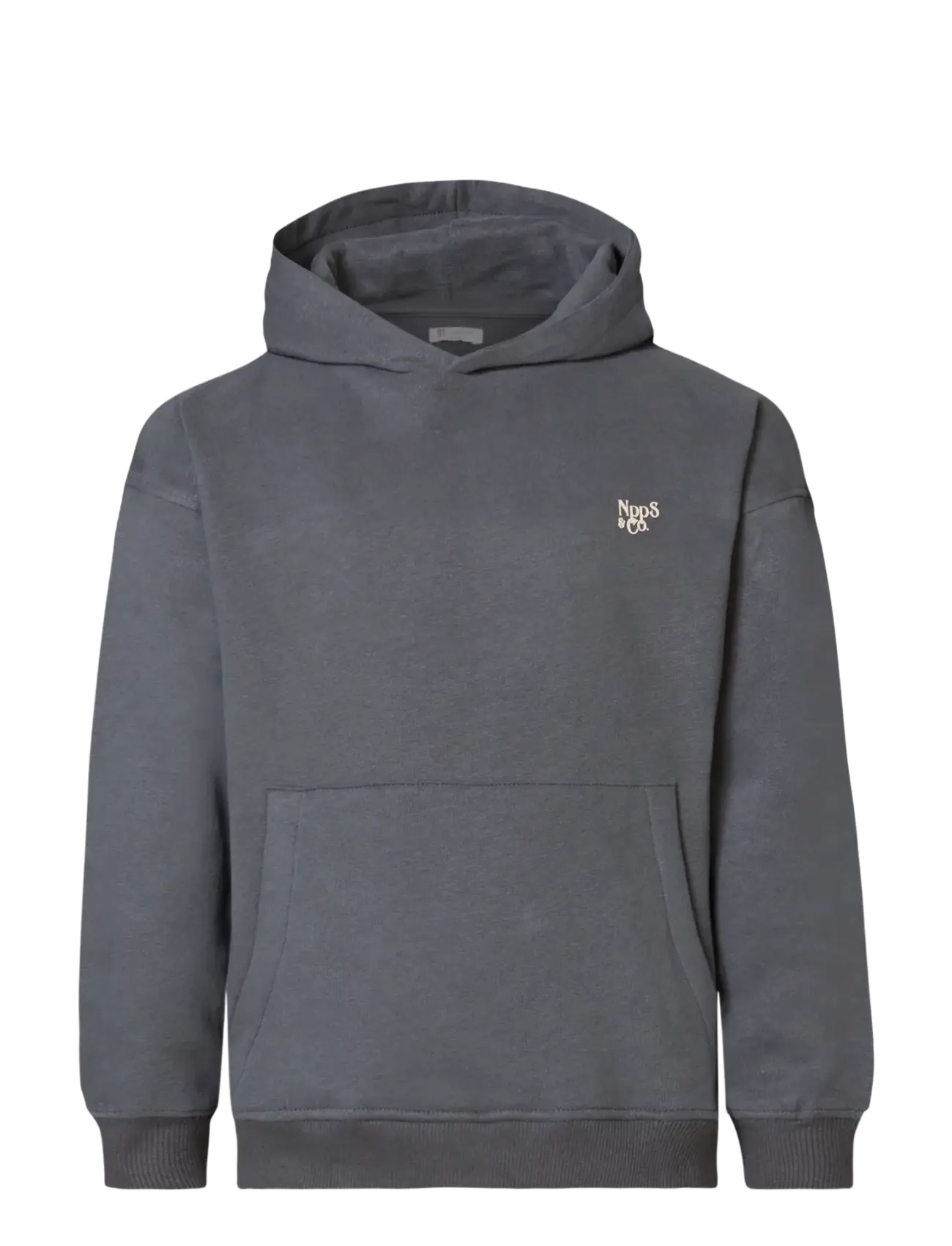 Noppies U Hoodie Nanded relaxed LS - Baby 44-92 - P633 FORGED IRON / grey