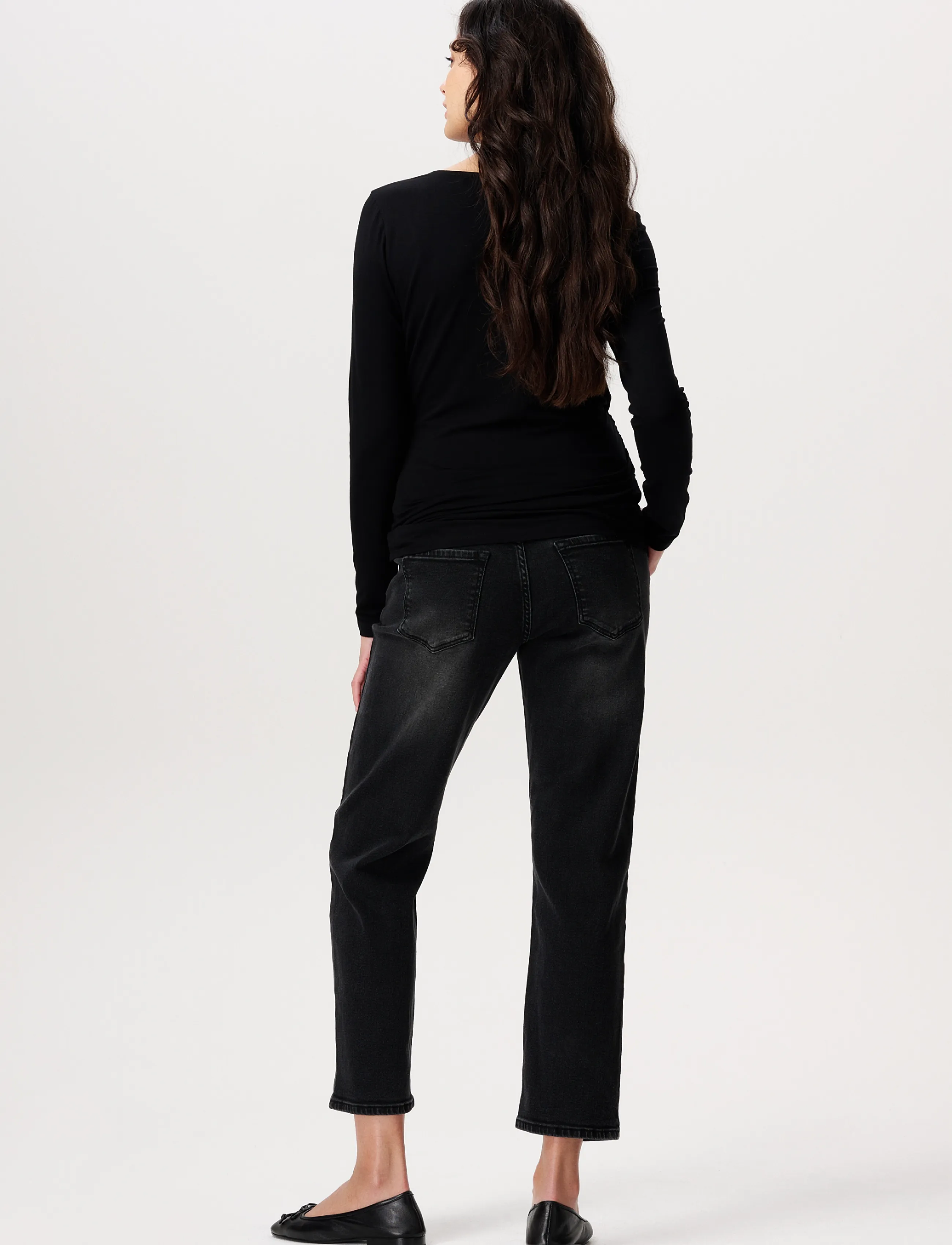 Noppies - Azua jeans mom fit OTB - p116 black denim - 0