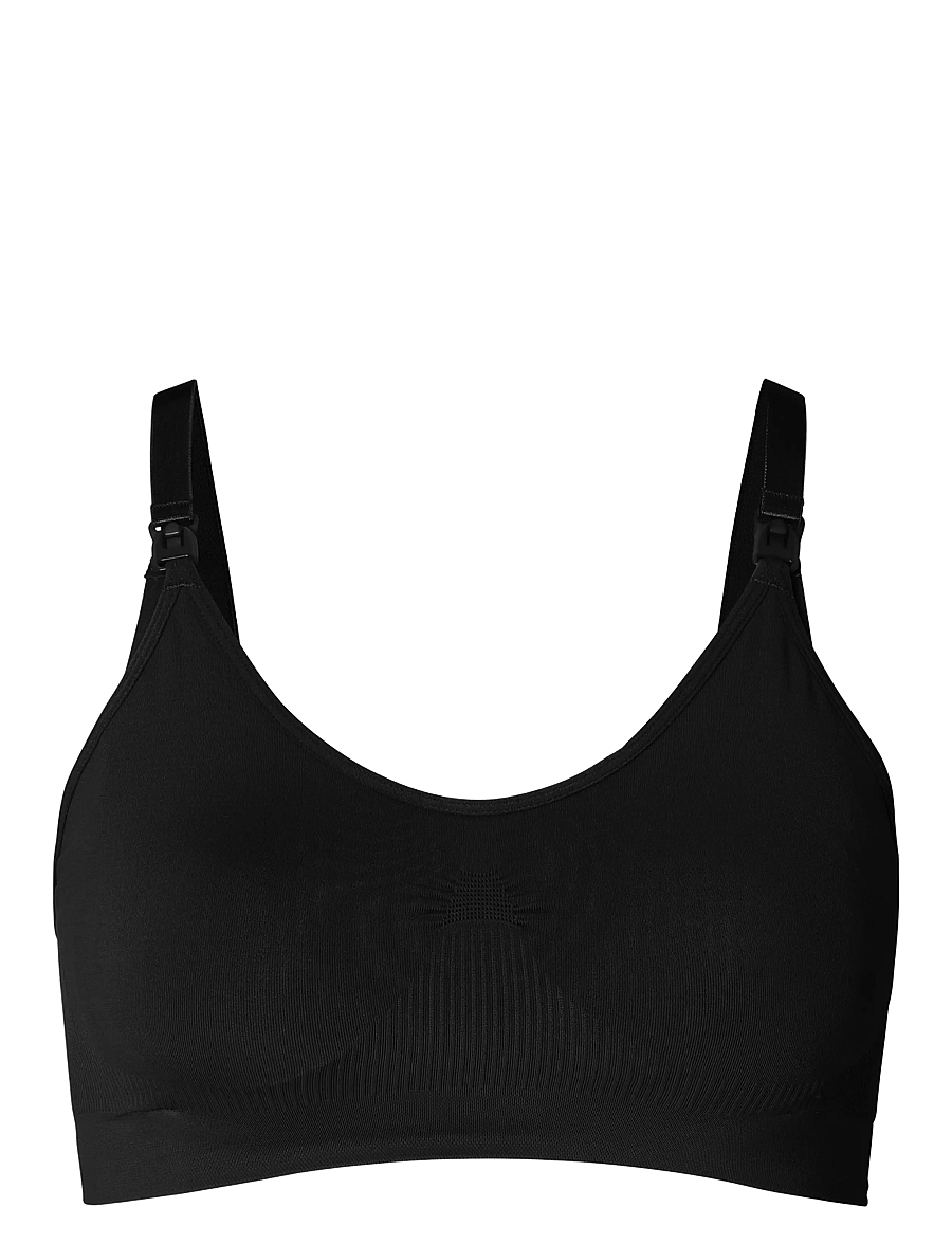 Noppies - Cleo seamless padded - imetamisrinnahoidjad - p090 black - 1