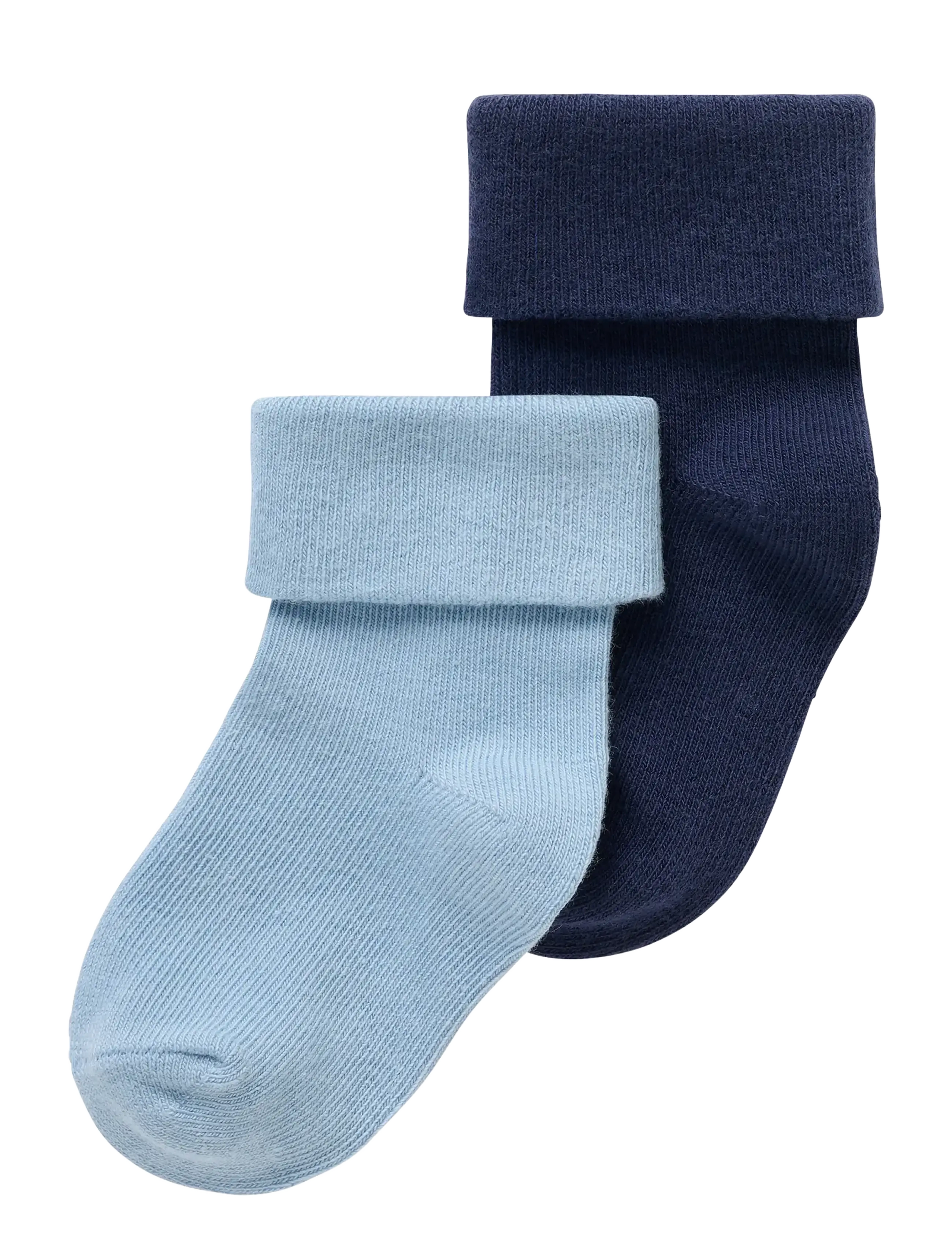 Noppies Unisex Socks 2pck Newstead - Bebisstrumpor - P554 BLACK IRIS / blue