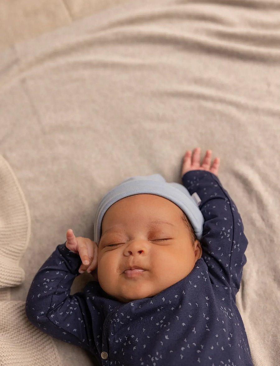 Noppies - Unisex Hat Nimbin reversible - babyhuer - p975 blue fog - 4