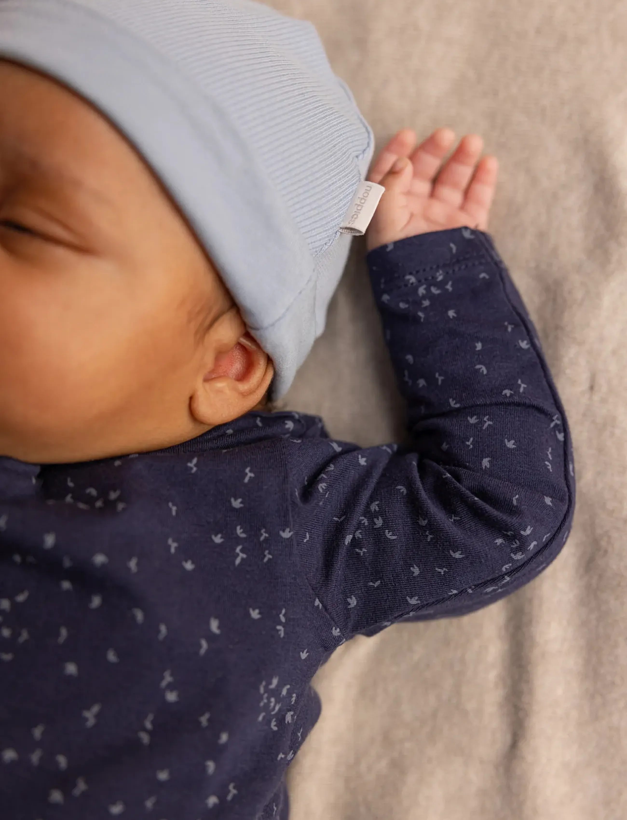 Noppies - Unisex Hat Nimbin reversible - babyhuer - p975 blue fog - 5