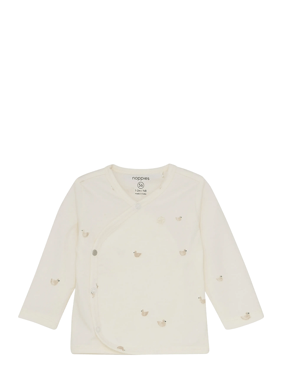 Noppies - U Tee wrap Nour long sleeve - n318 animals pattern off white - 1