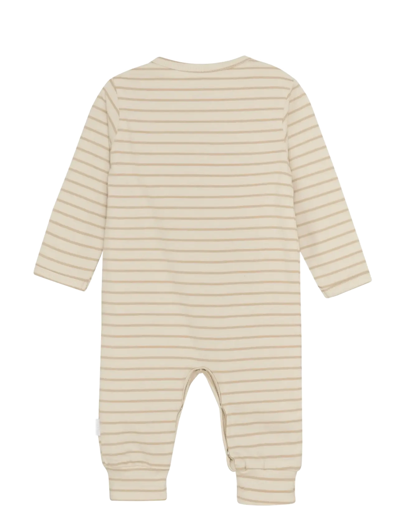 Noppies - U Playsuit Nolan long sleeve - n333 stripe pattern off white - 1