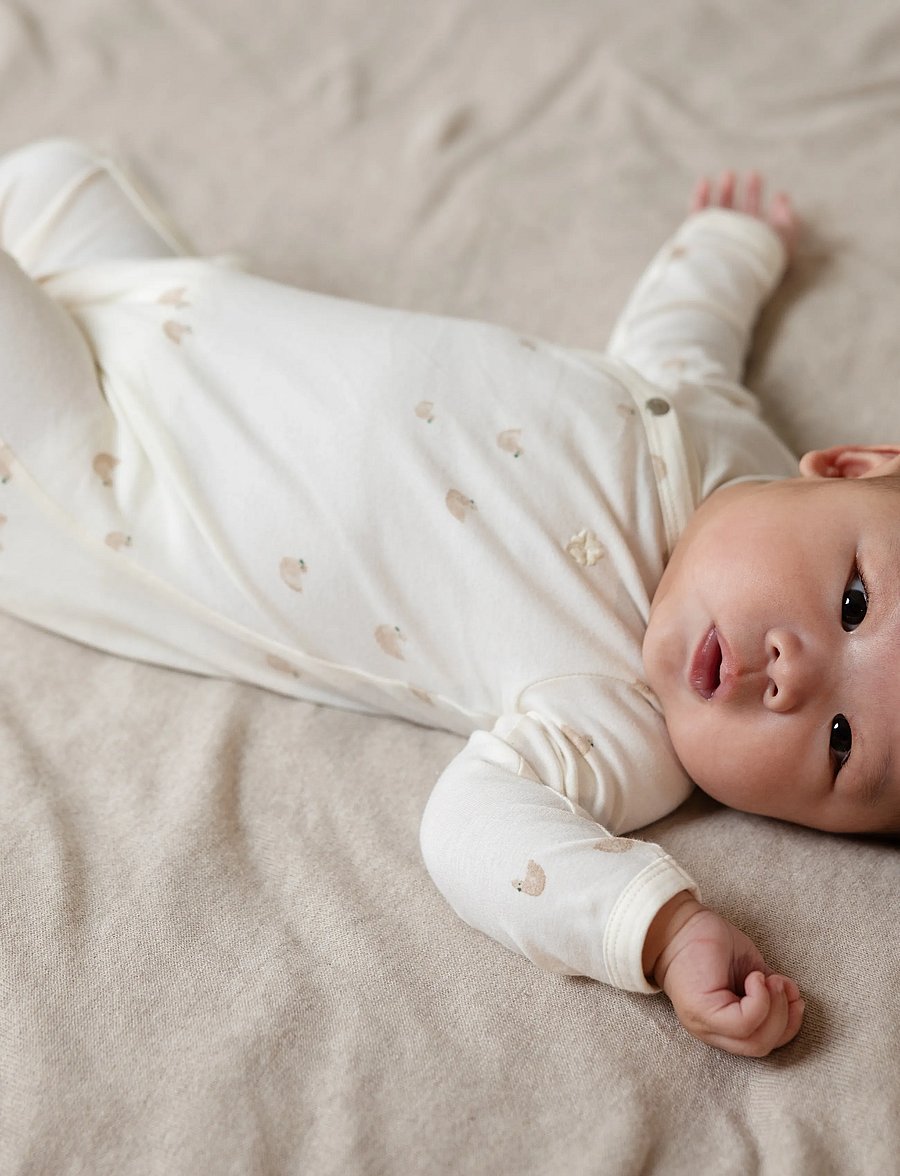 Noppies - U Playsuit Nolan long sleeve - n318 animals pattern off white - 4