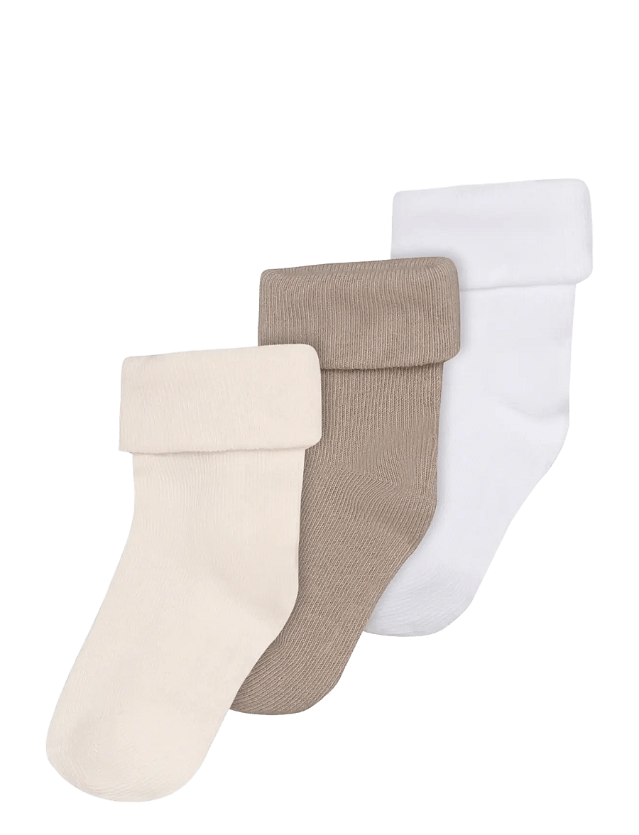 Noppies - Unisex Socks 3-pack - n469 oatmeal - 0