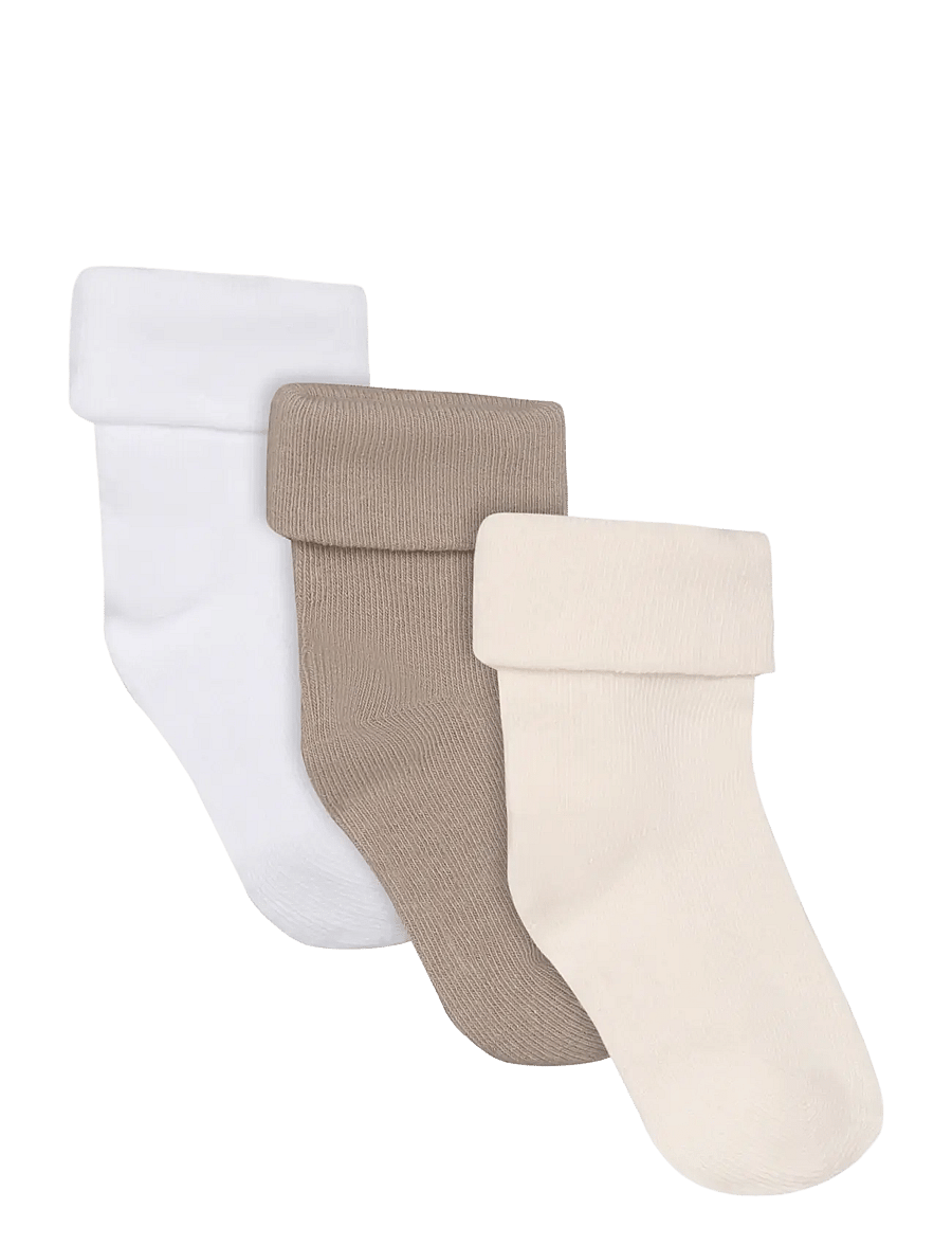 Noppies - Unisex Socks 3-pack - n469 oatmeal - 1