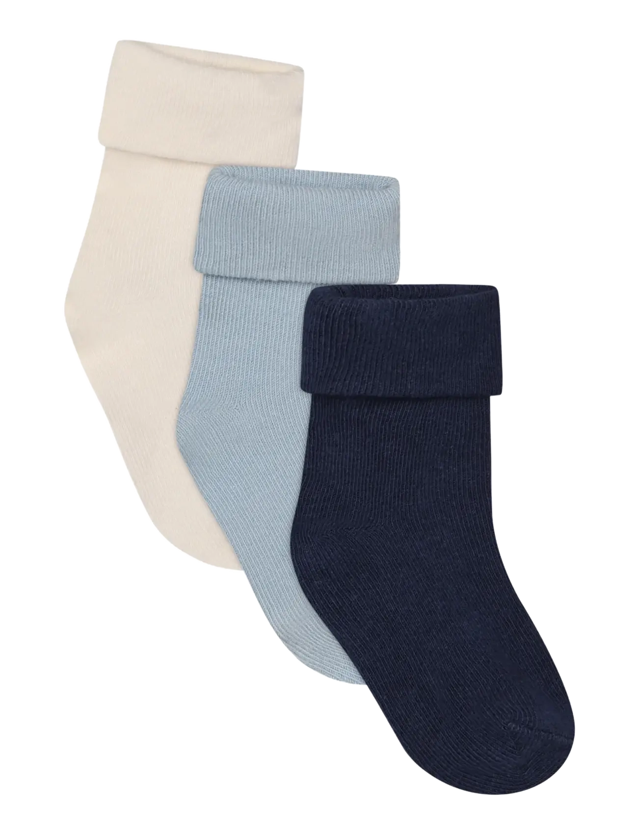 Noppies Unisex Socks 3-pack - Bebisstrumpor - P554 BLACK IRIS / navy