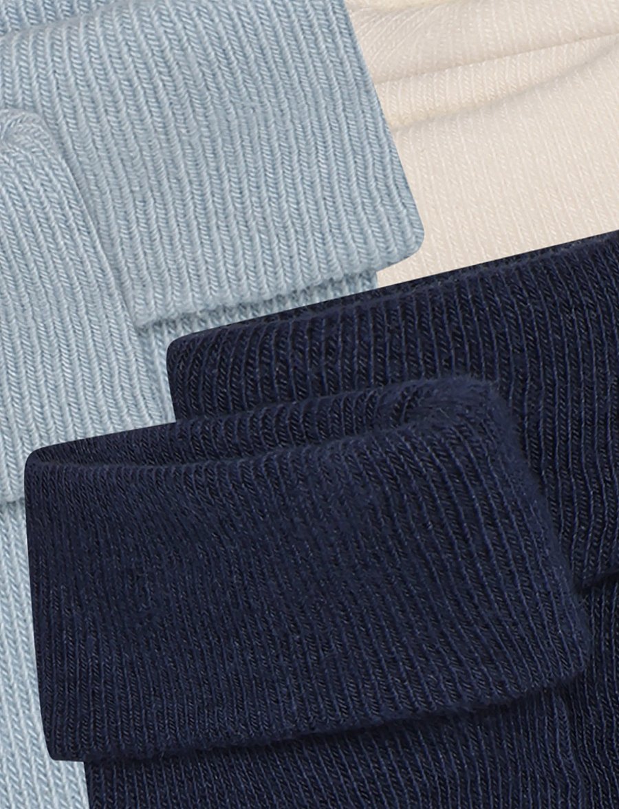 Noppies - Unisex Socks 3-pack - bebisstrumpor - p554 black iris - 4