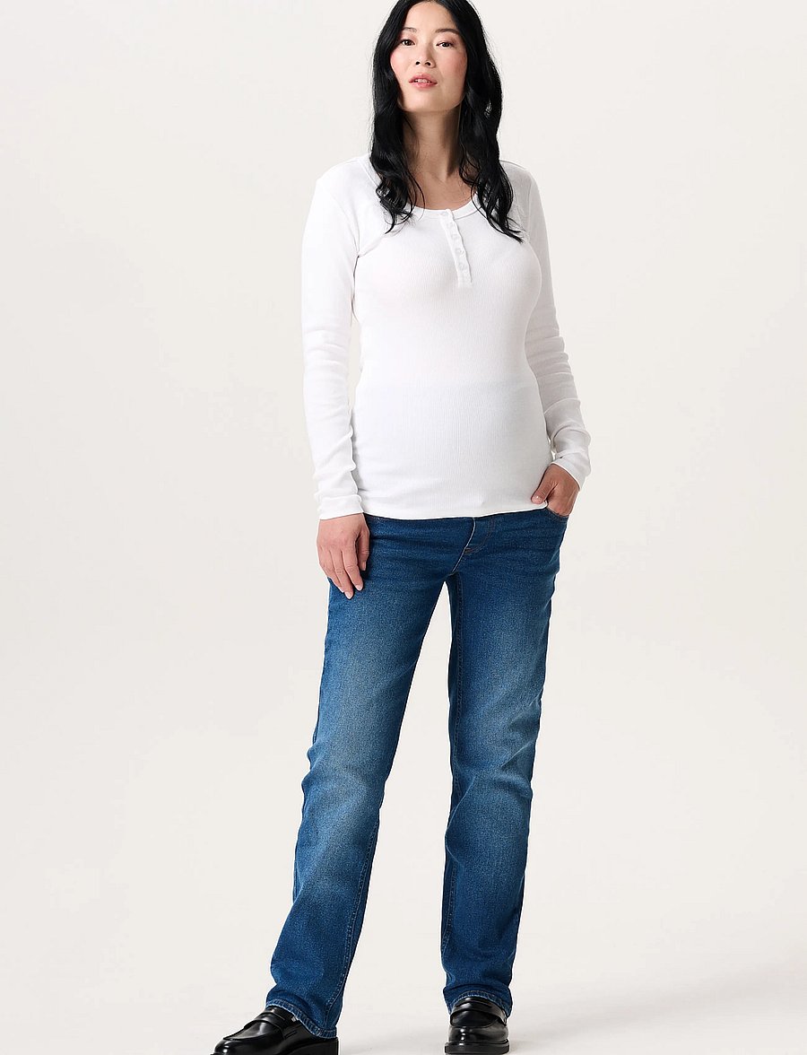 Noppies - Jeans OTB straight fit long - p044 light blue denim - 0