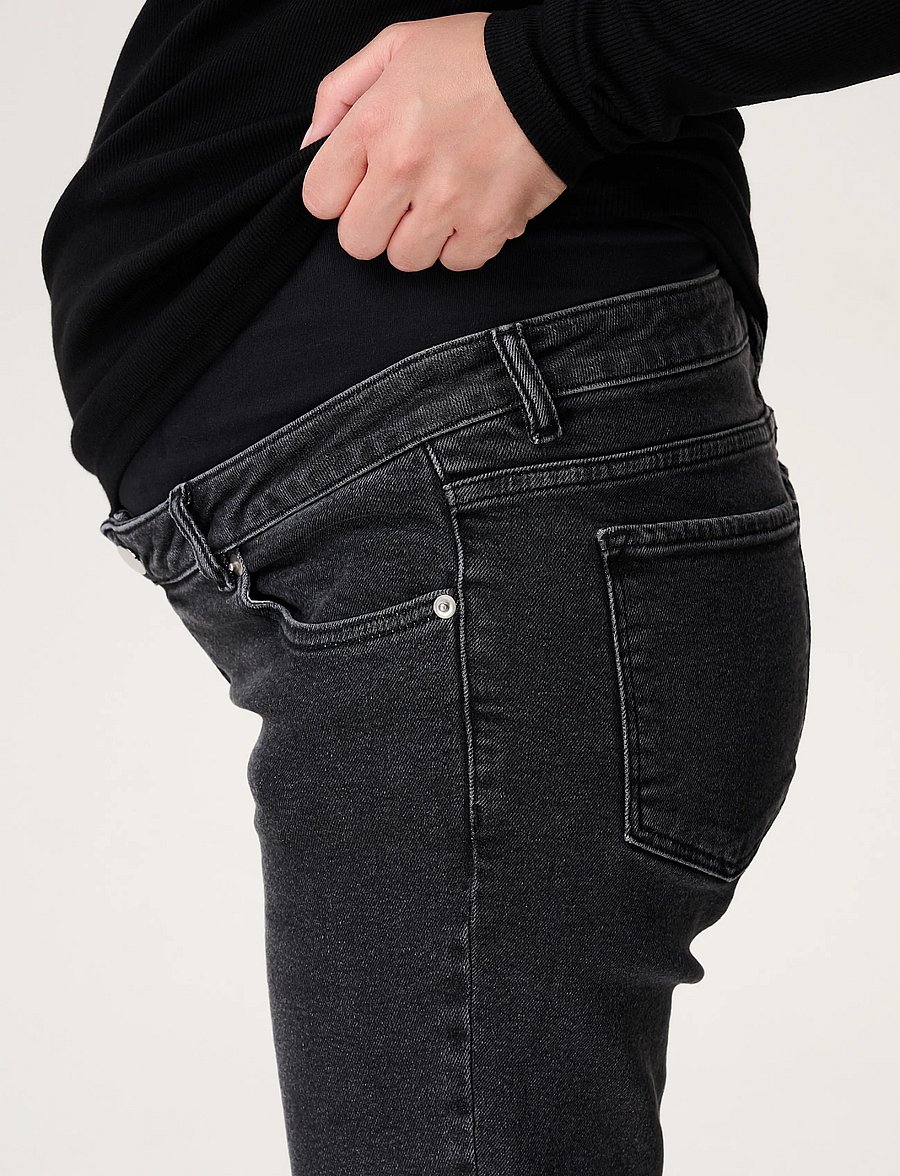 Noppies - Jeans OTB straight fit long - p530 grey dark wash - 0