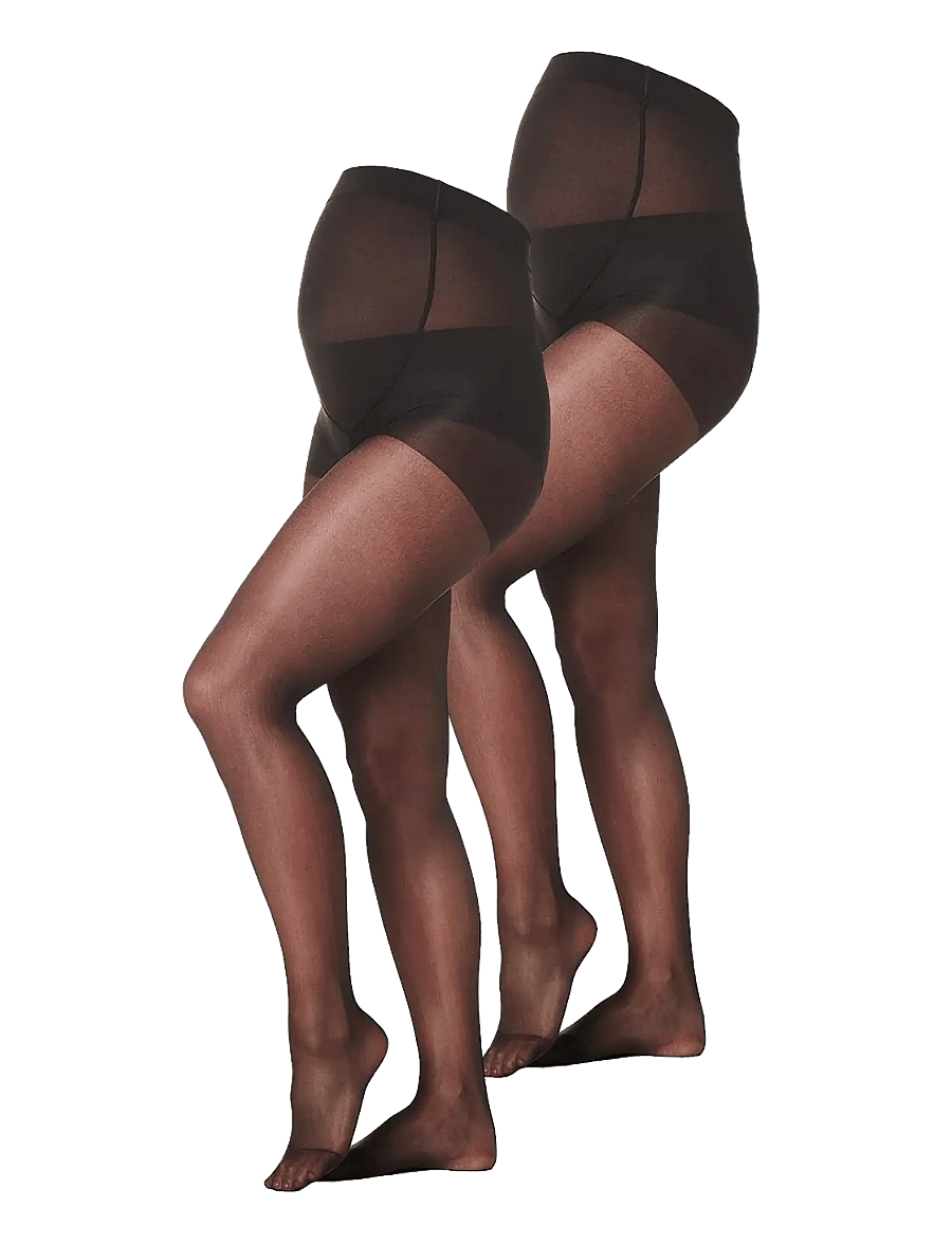 Noppies - 2-Pack Maternity tights 20 DEN - unterwäsche - black - 1