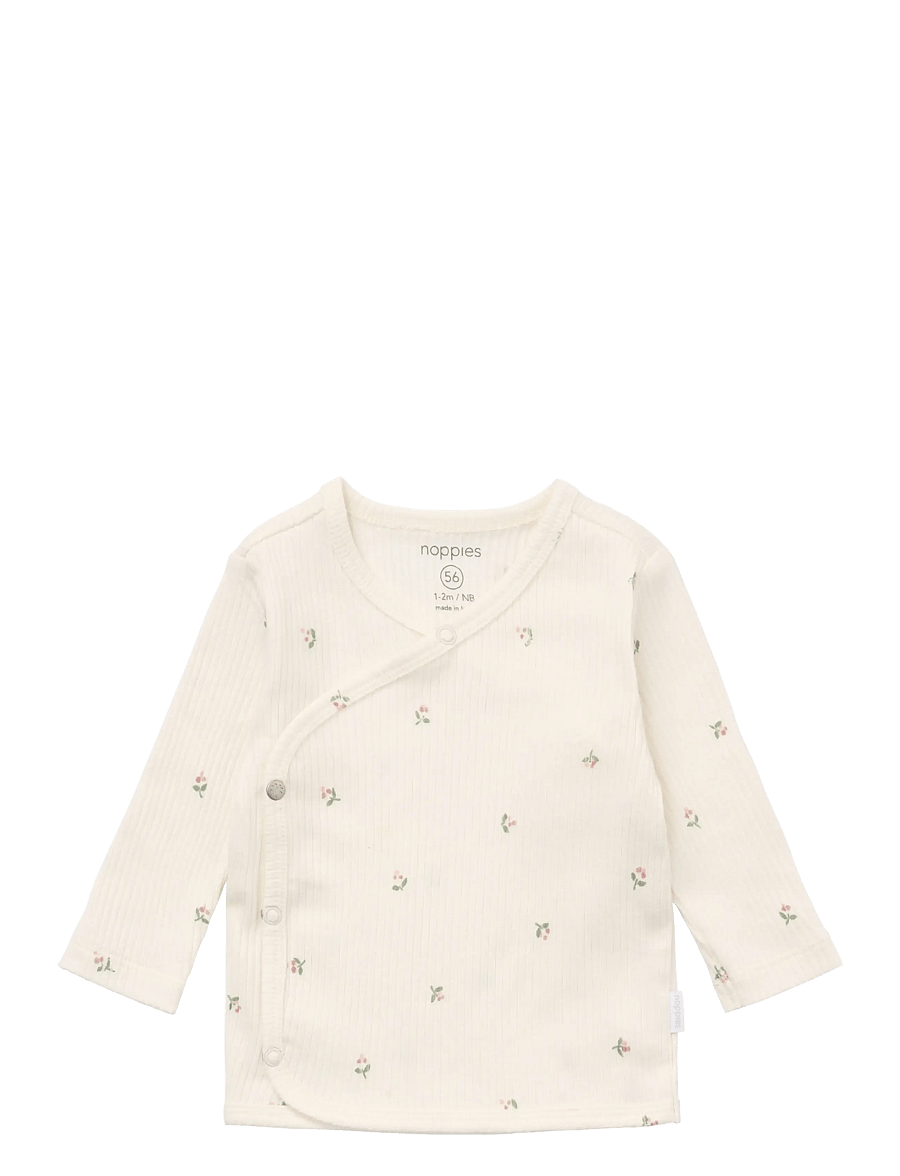 Noppies - Top LS AOP - egret - 0