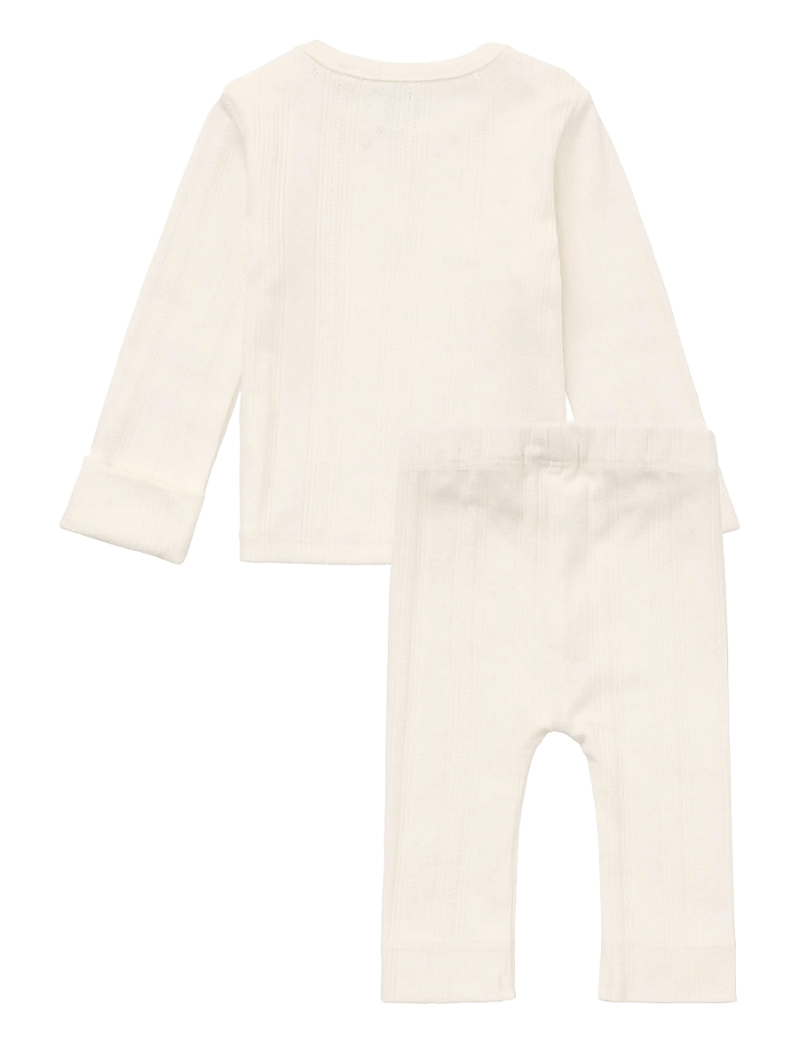 Noppies - Set Top LS Legging - sets mit langärmeligem t-shirt - egret - 1