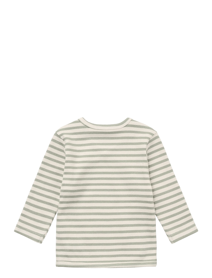 Noppies - Top LS stripe - langärmlige hemden - iceberg green - 1