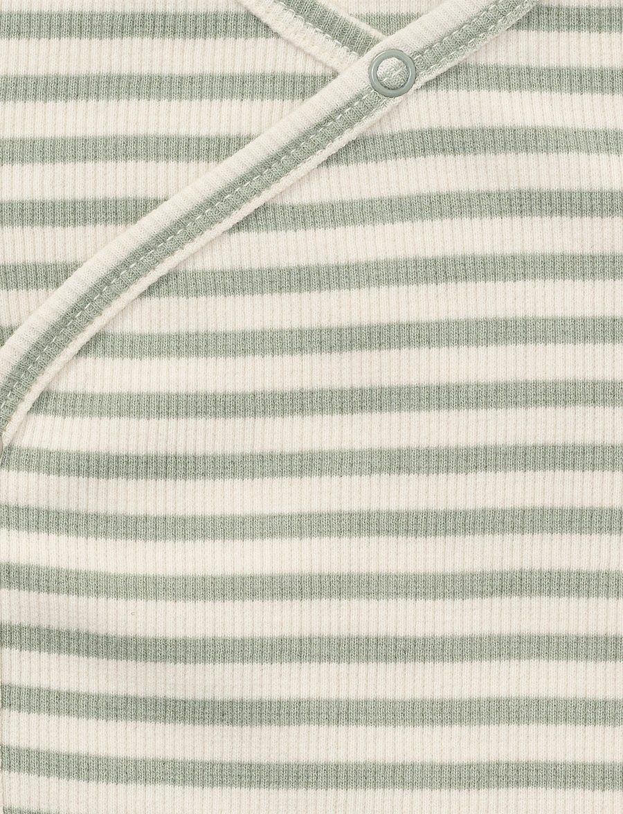 Noppies - Top LS stripe - langärmlige hemden - iceberg green - 2