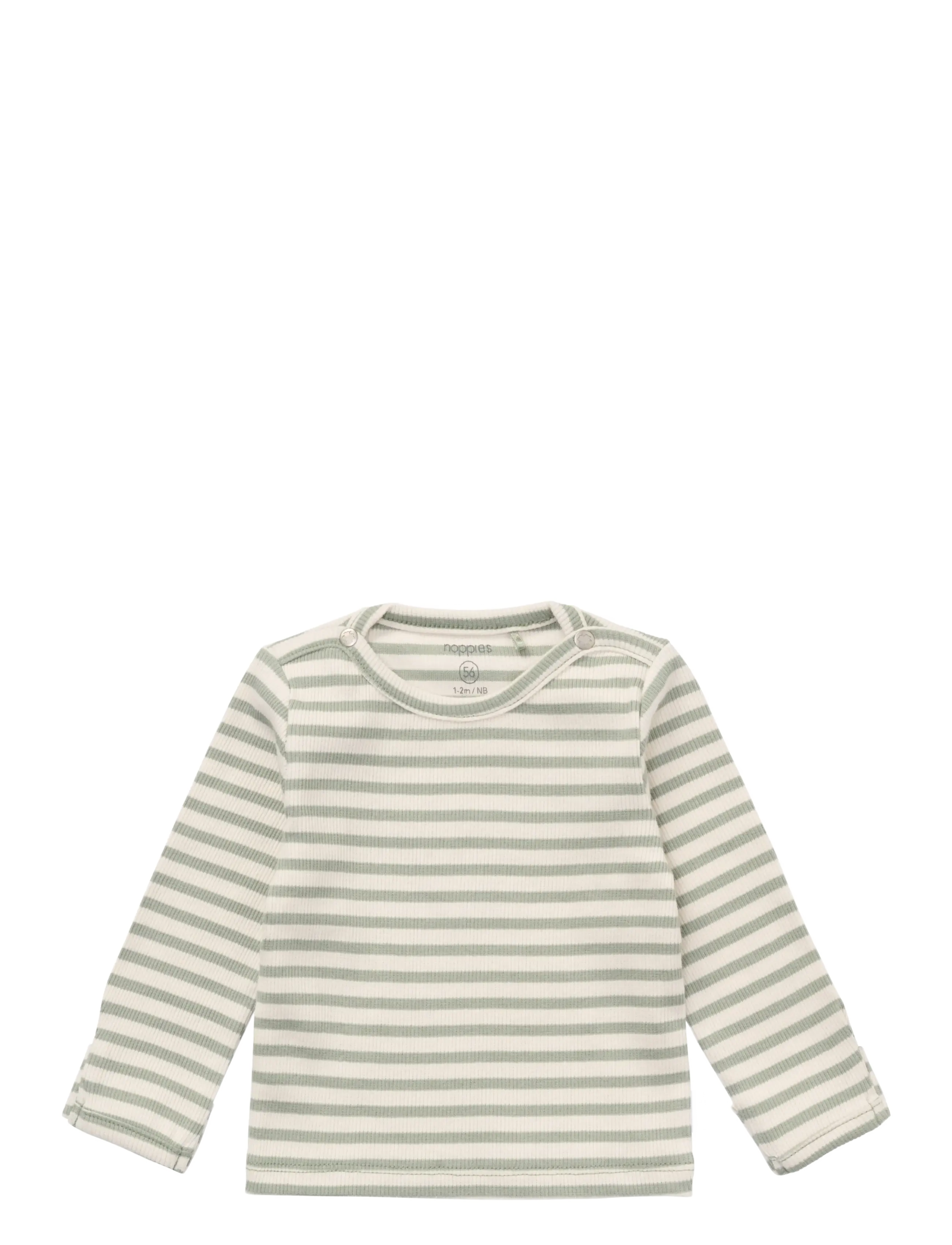Noppies Tee LS stripe - T-särgid - ICEBERG GREEN / green