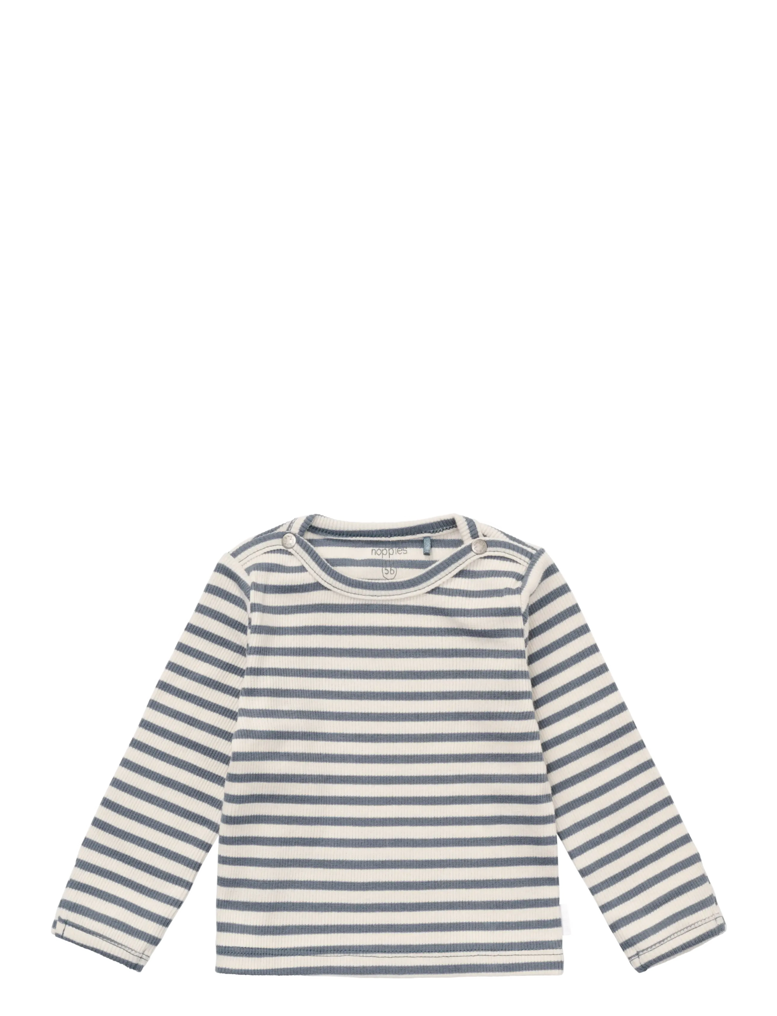 Noppies Tee LS stripe - T-särgid - STORMY WEATHER / blue