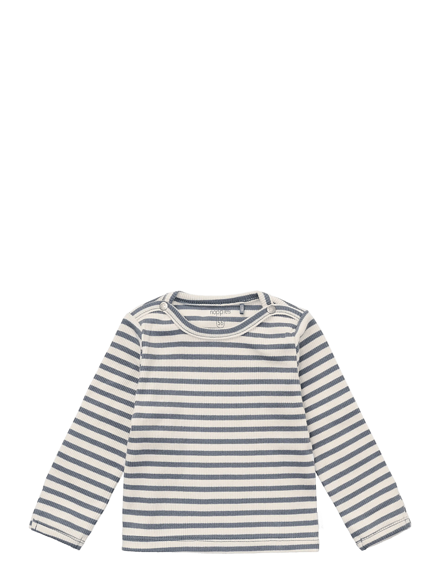 Noppies - Tee LS stripe - pikkade varrukatega t-särgid - stormy weather - 0