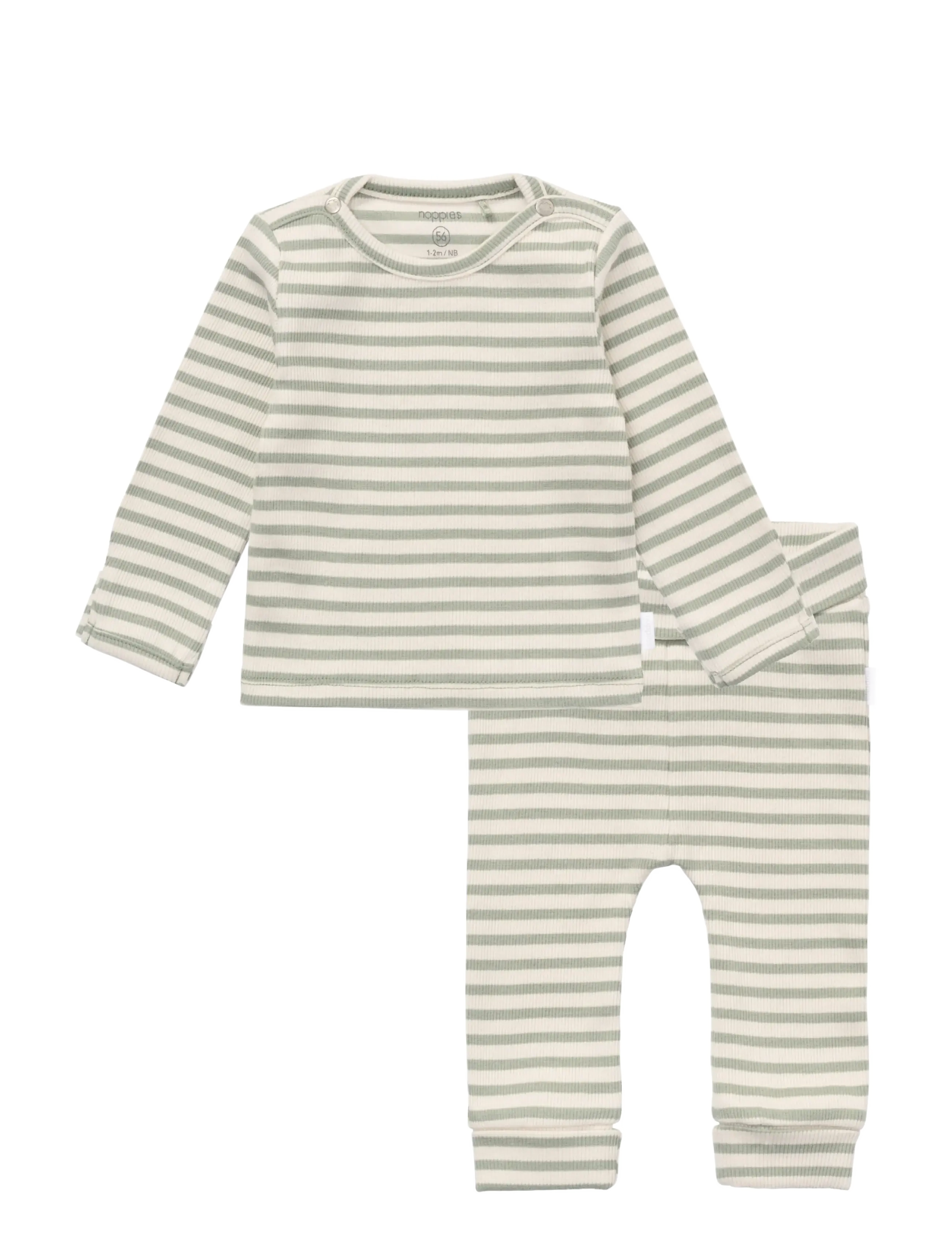 Noppies Set Top LS Pants Stripe - Nach Größe einkaufen - ICEBERG GREEN / green