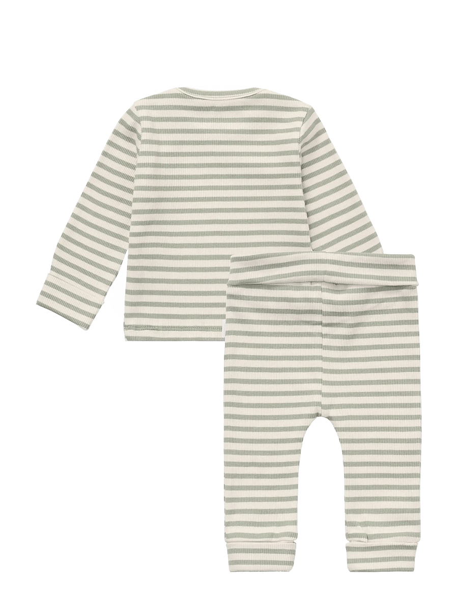 Noppies - Set Top LS Pants Stripe - sets mit langärmeligem t-shirt - iceberg green - 1