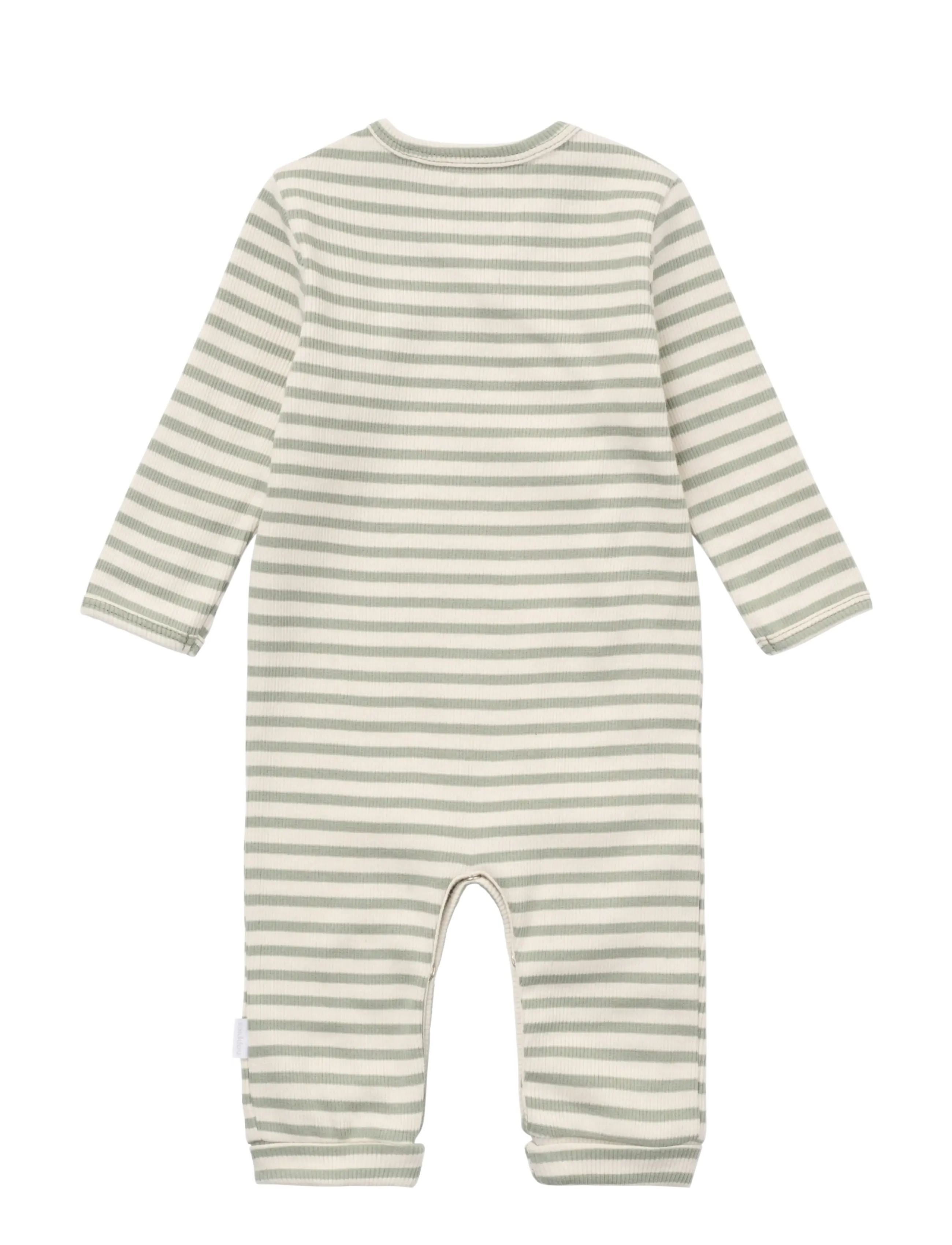 Noppies - Playsuit LS stripe - jumpsuits - iceberg green - 1