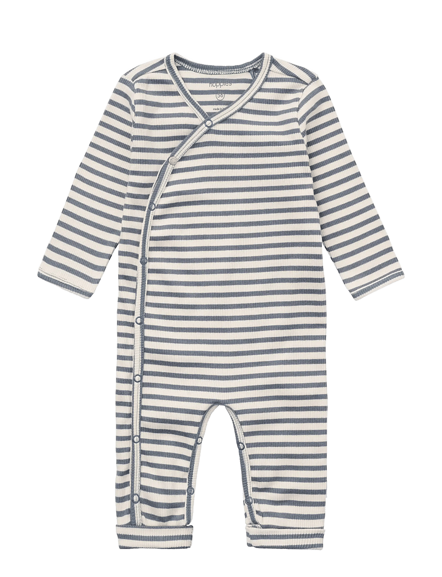 Noppies - Playsuit LS stripe - buksedragter - stormy weather - 0