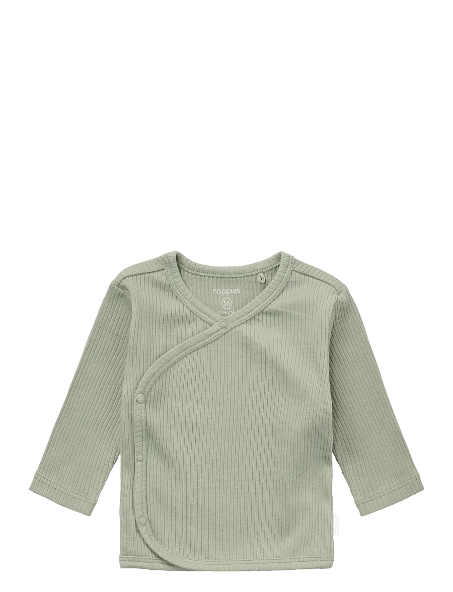 Noppies - Top wrap LS - pikkade varrukatega särgid - iceberg green - 0