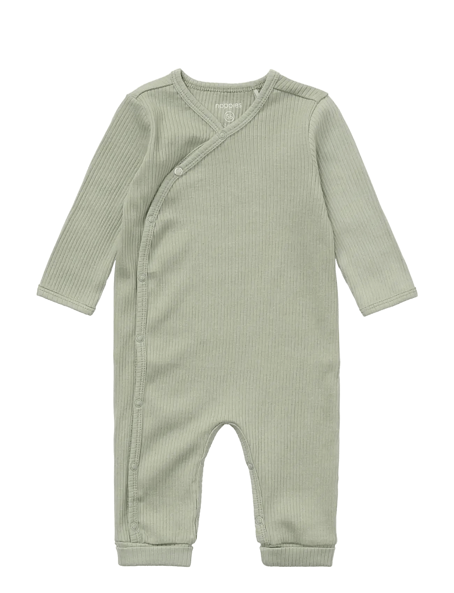 Noppies - Playsuit LS - kombinesoonid - iceberg green - 0