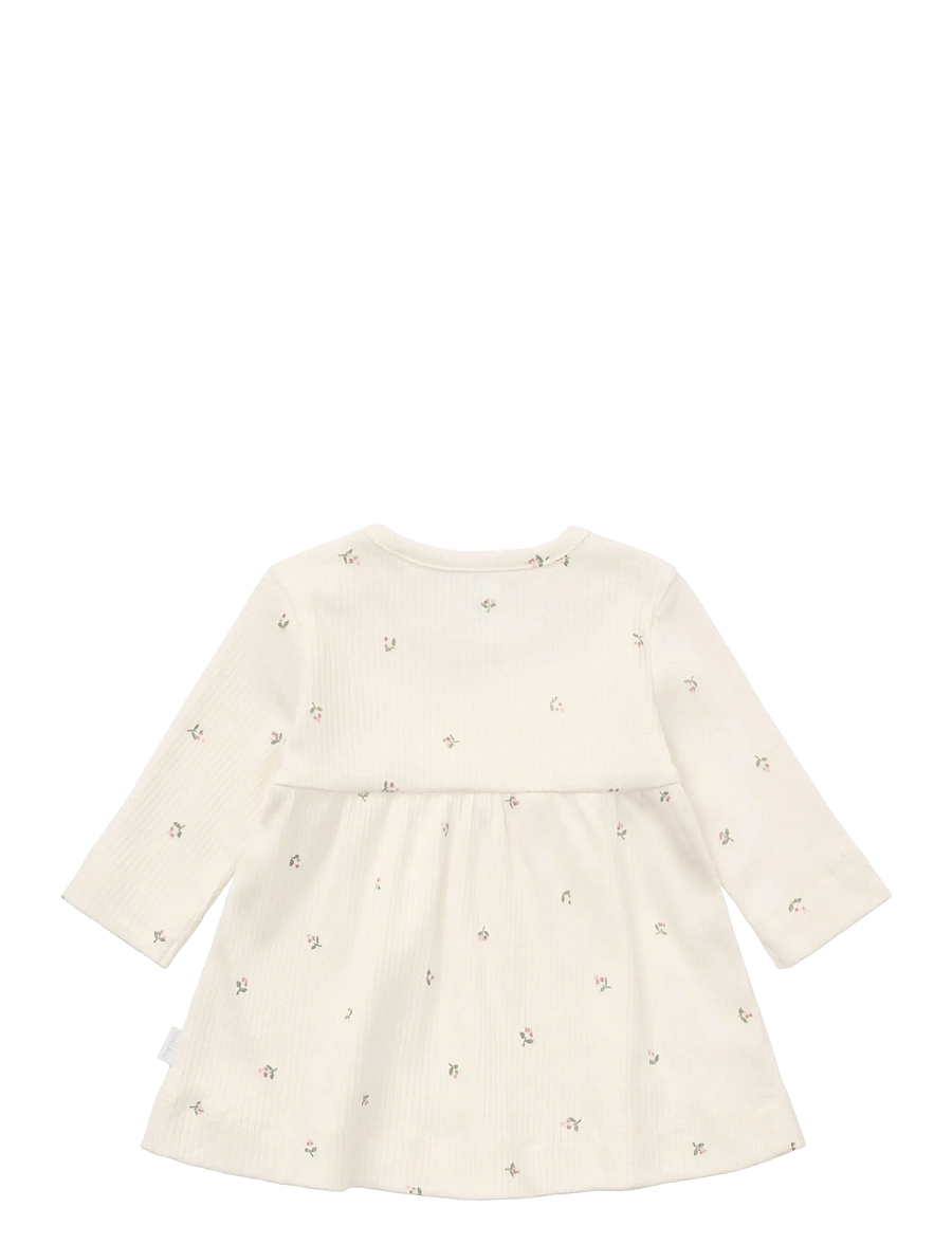 Noppies - Dress LS AOP - langärmelige babykleider - egret - 1