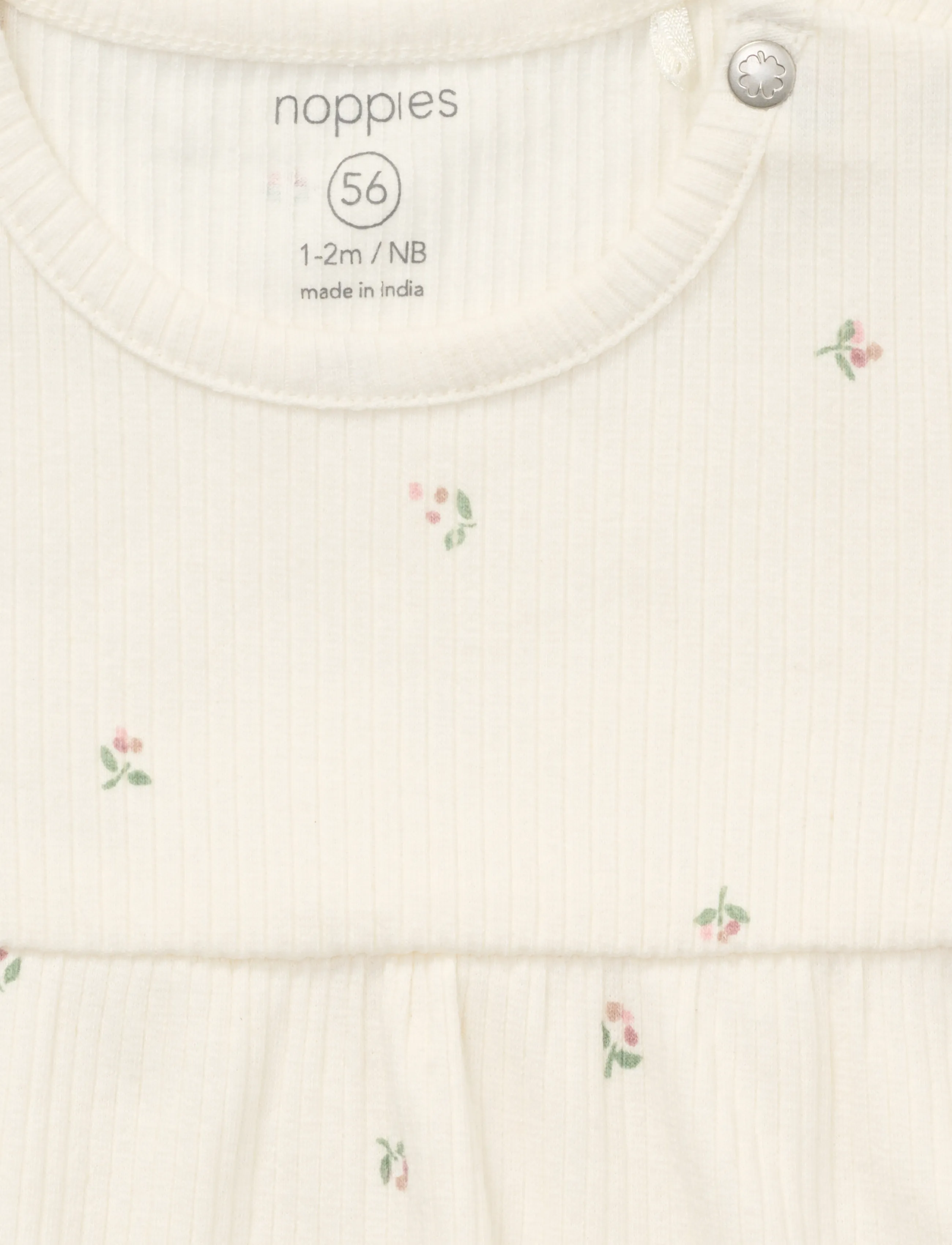 Noppies - Dress LS AOP - langärmelige babykleider - egret - 2