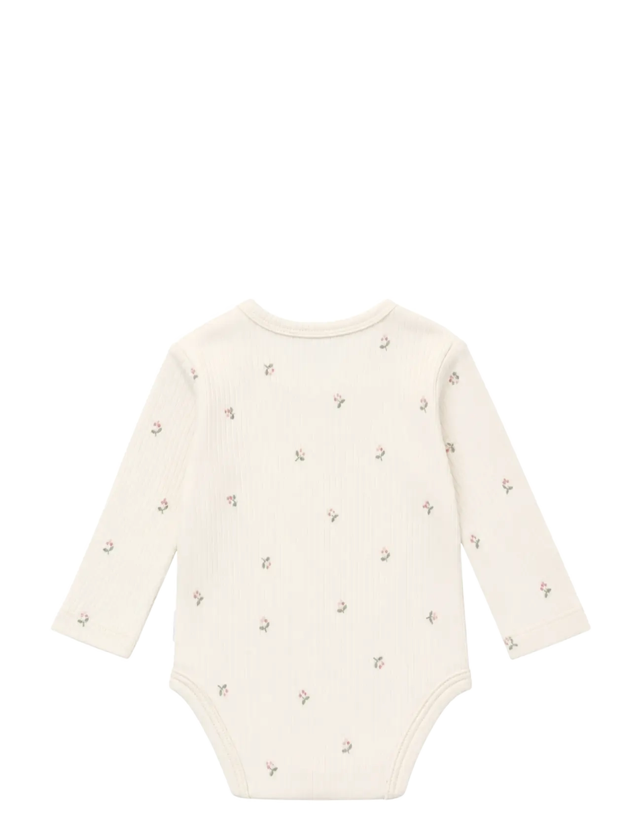 Noppies - Romper LS AOP - långärmade bodies - egret - 1
