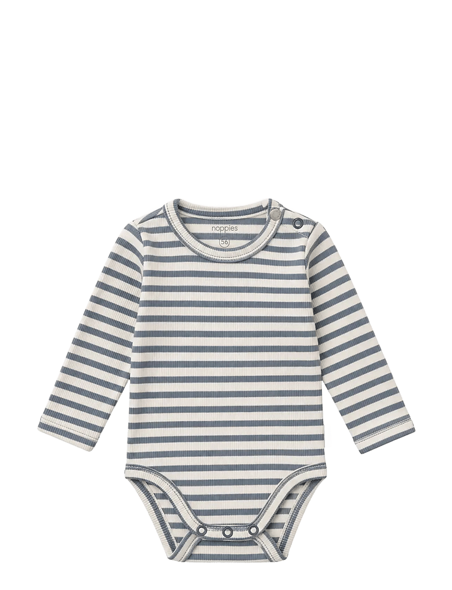 Noppies - Romper LS - långärmade bodies - stormy weather - 0
