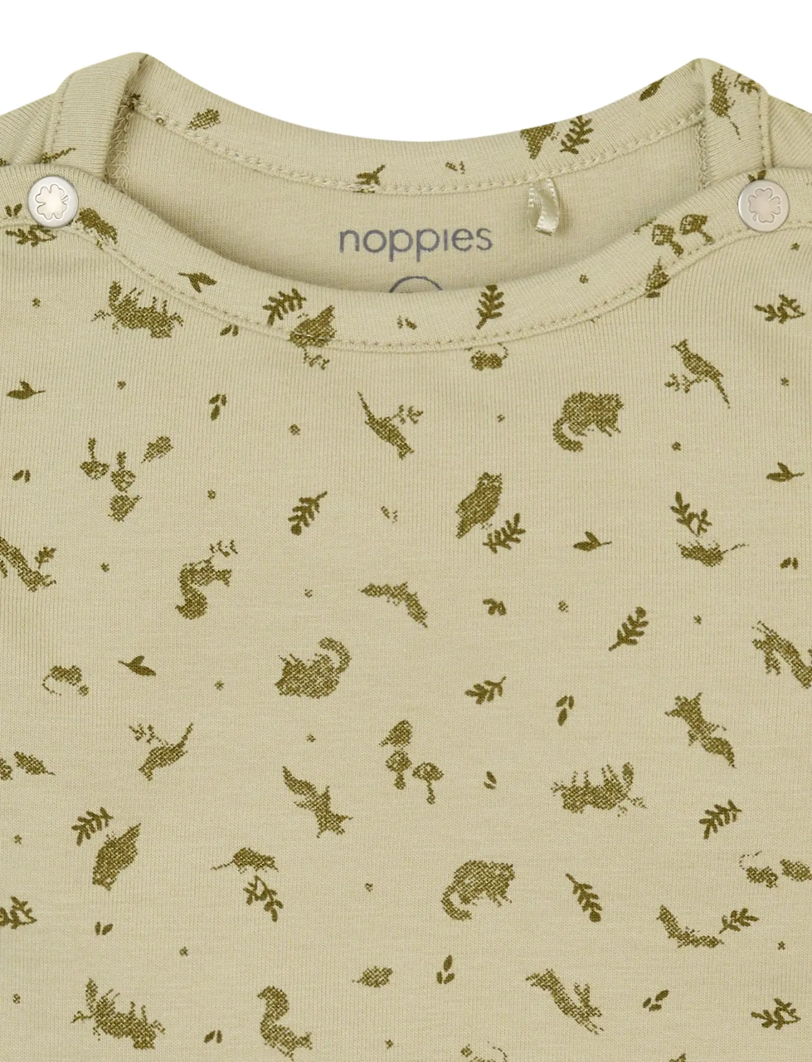 Noppies - Tee Guia allover print LS - n202 moss gray - 2