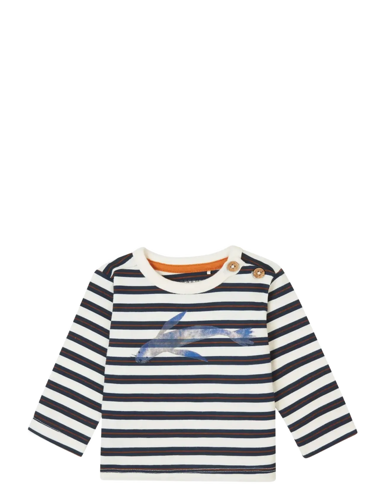 Noppies - Tee Ger striped LS - p959 buttercream - 1