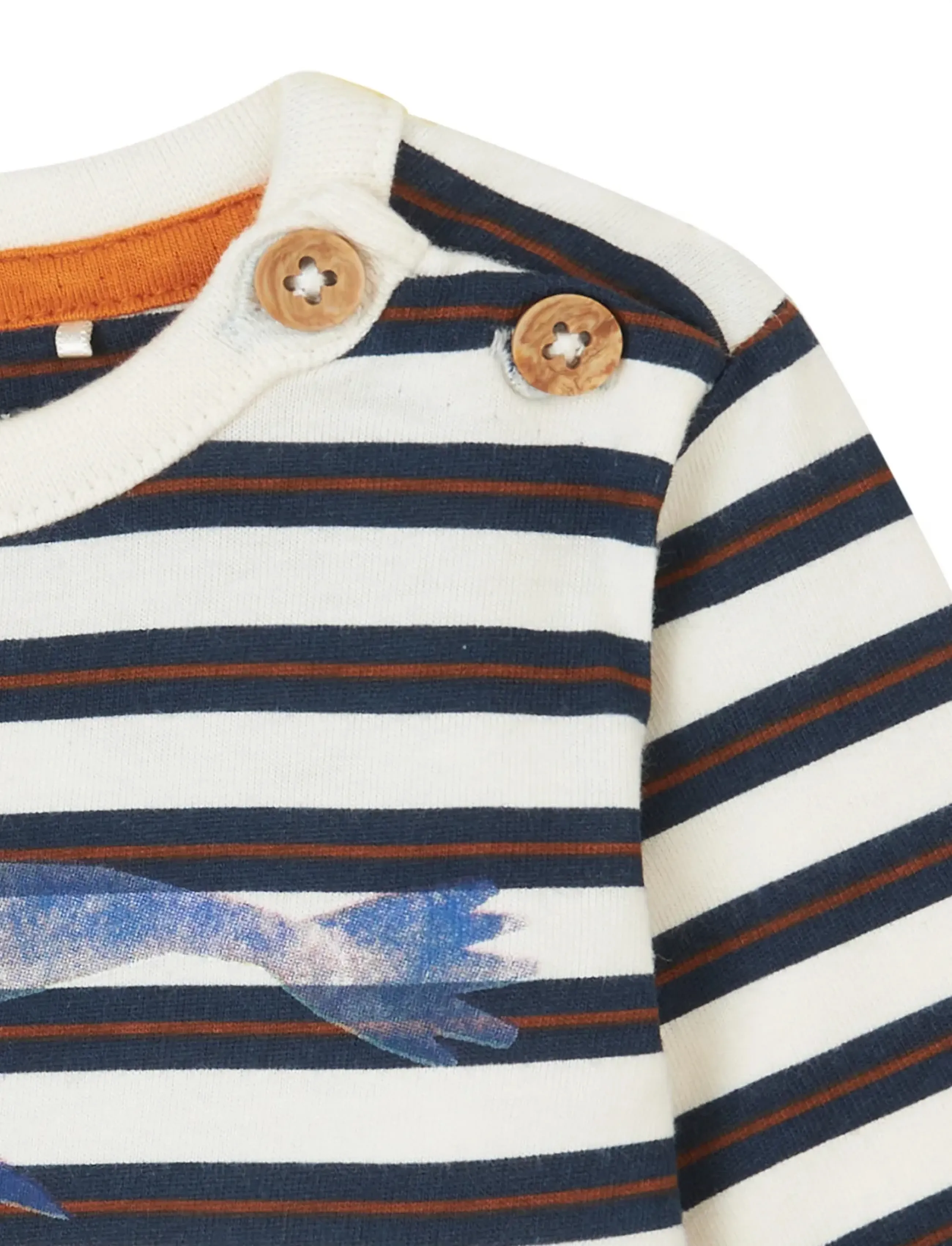 Noppies - Tee Ger striped LS - p959 buttercream - 3