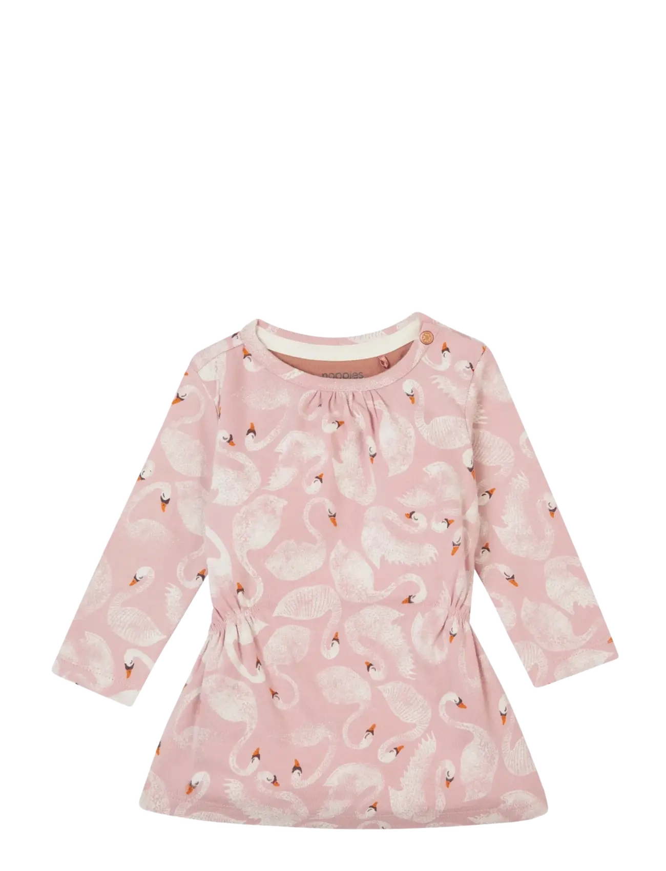 Noppies Dress Frevent a-o print LS - Baby 44-92 - P595 PALE MAUVE / pink/rose