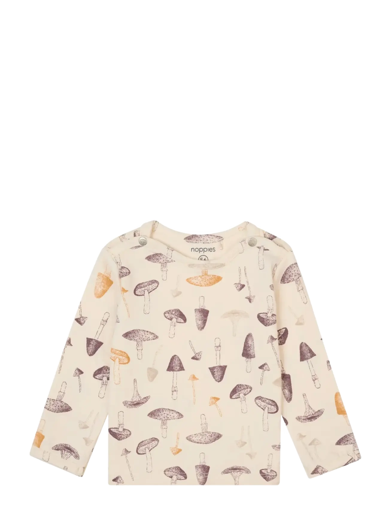 Noppies Tee Grabels ao-print LS - Baby 44-92 - P959 BUTTERCREAM / cream
