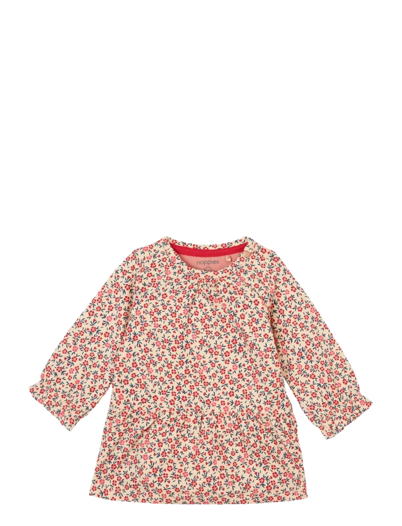 Noppies G Dress Feneu long sleeve - Baby 44-92 - N171 APPLEBLOSSOM / red