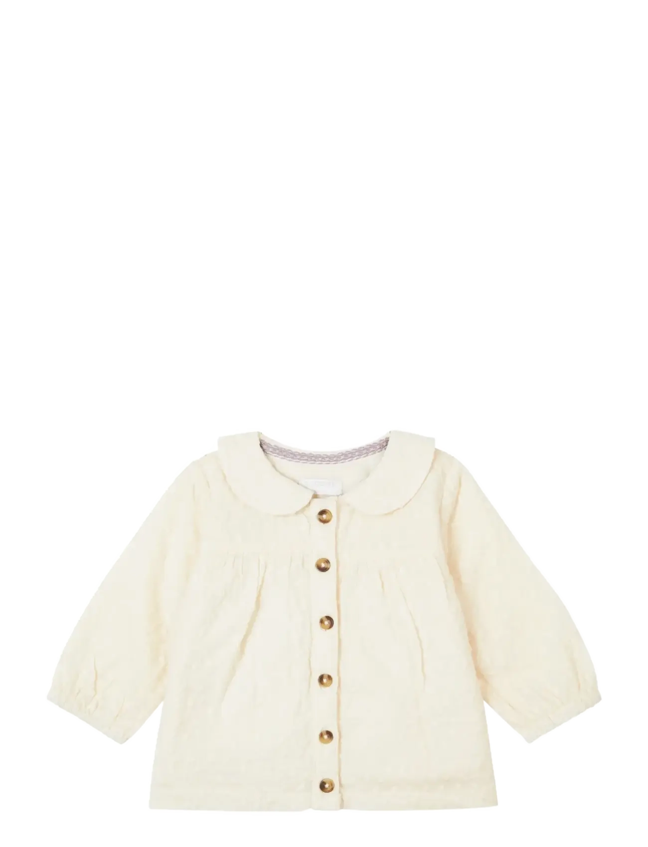 Noppies Girls Blouse Fabrezan l/sl - Shop by size - P959 BUTTERCREAM / cream