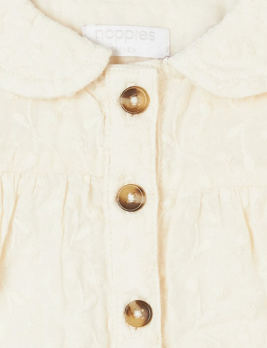 Noppies - Girls Blouse Fabrezan l/sl - pluusid ja tuunikad - p959 buttercream - 2