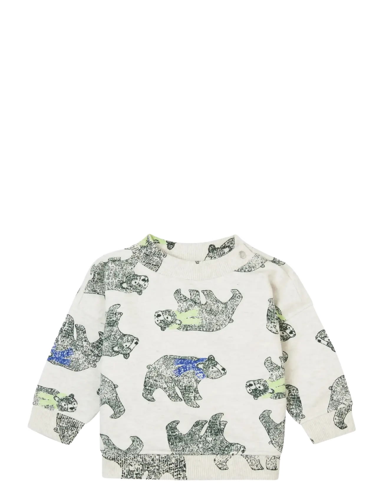 Noppies Boys Sweater Gouzon l/sl -aop - Shop by size - P611 OATMEAL MELANGE / beige