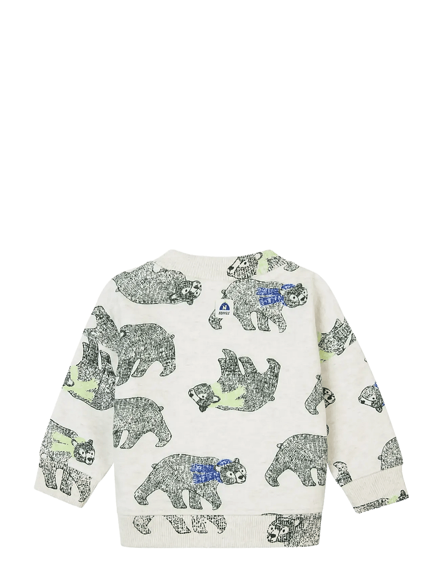 Noppies - Boys Sweater Gouzon l/sl -aop - p611 oatmeal melange - 2
