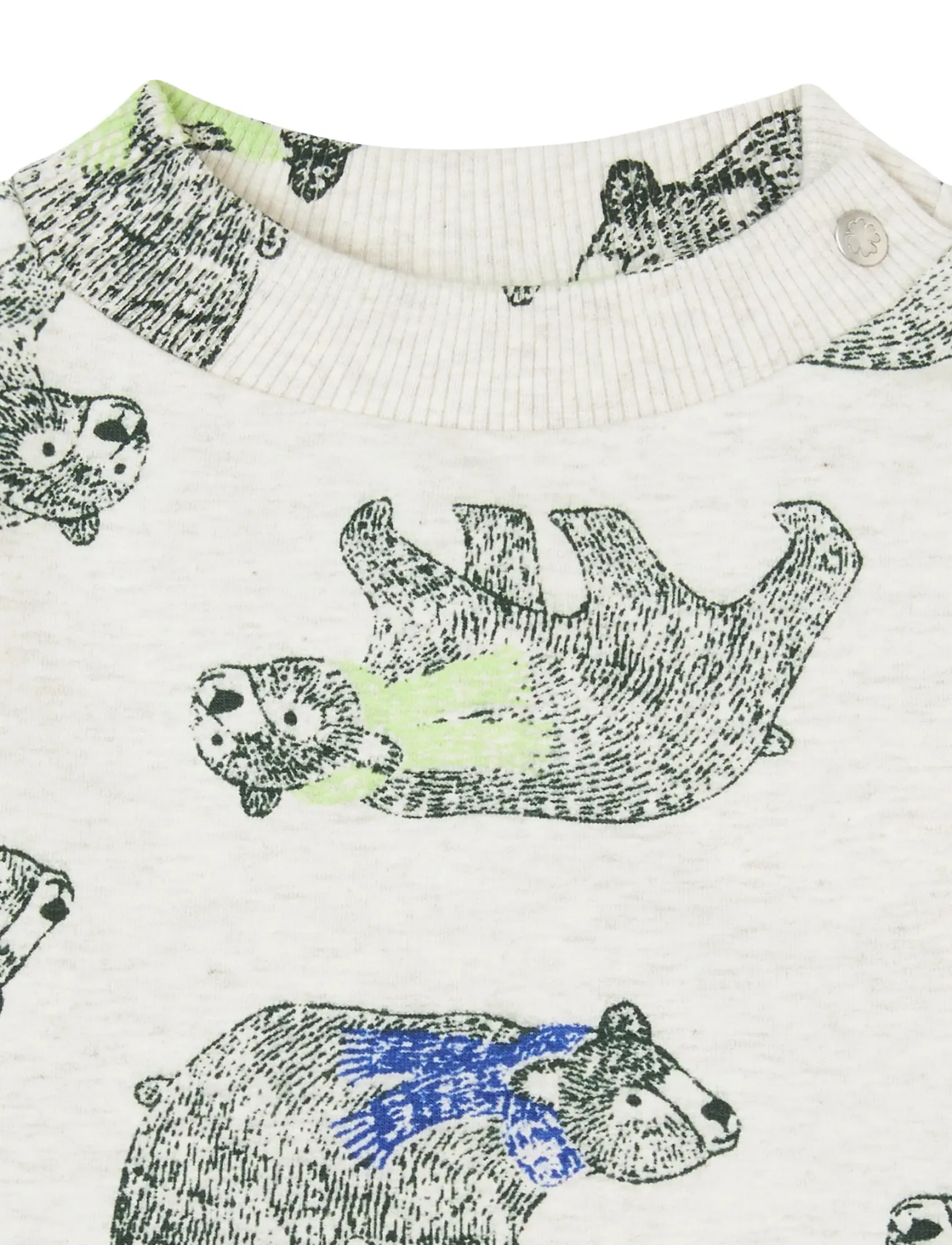 Noppies - Boys Sweater Gouzon l/sl -aop - p611 oatmeal melange - 3