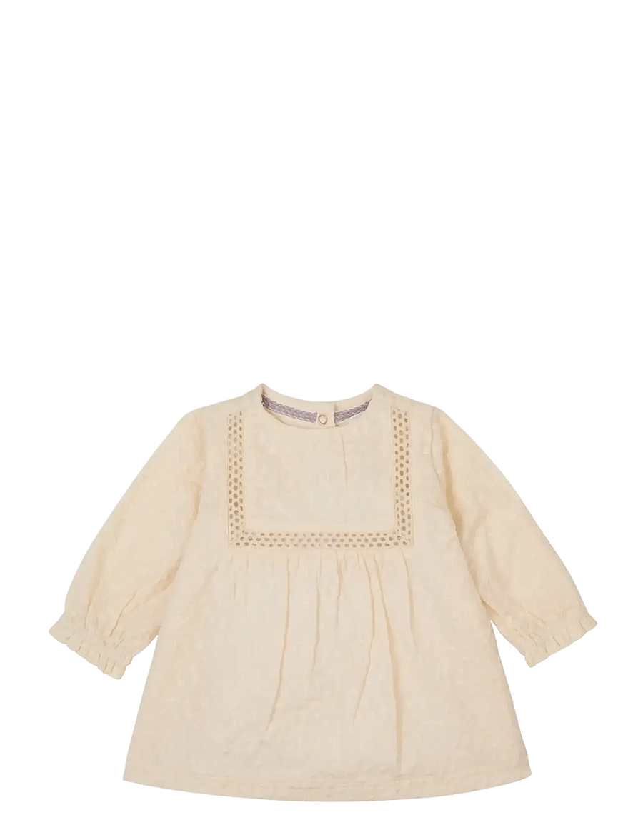 Noppies - Girls Dress Fuerte l/sl - p959 buttercream - 0