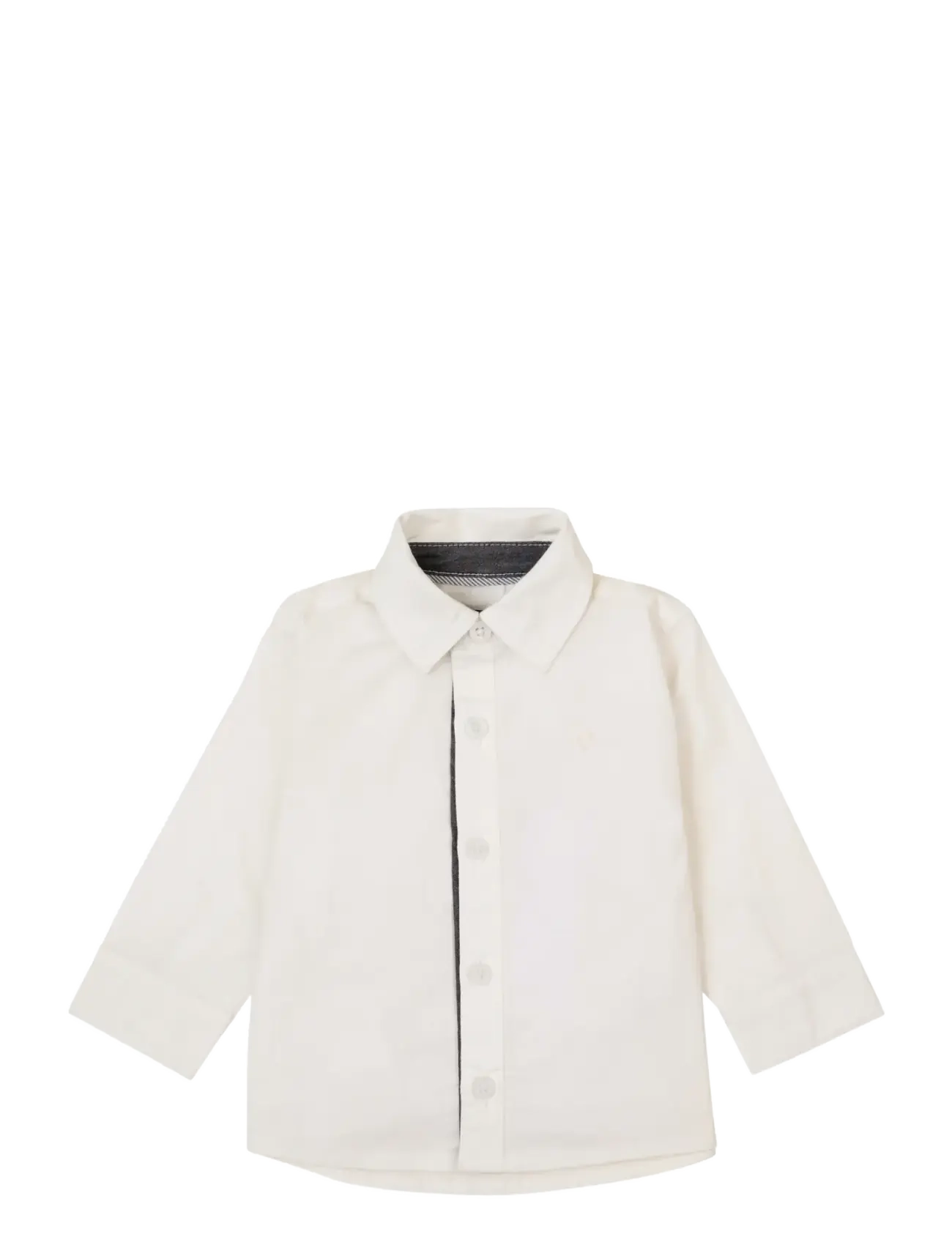 Noppies Boys Shirt Golden l/sl - Festkläder - C001 WHITE / white