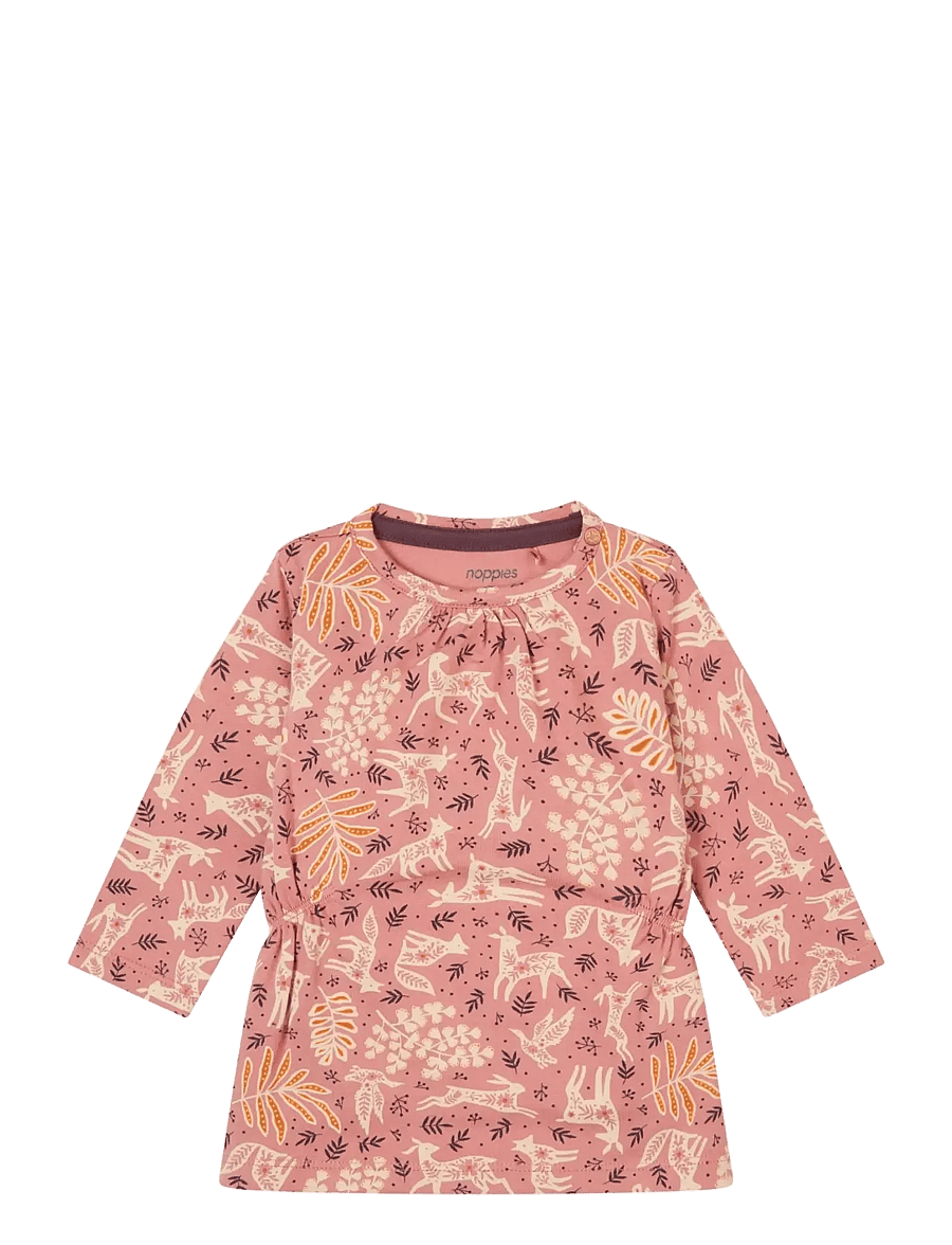 Noppies - Girls Dress Faura l/sl -aop - n242 old rose - 0