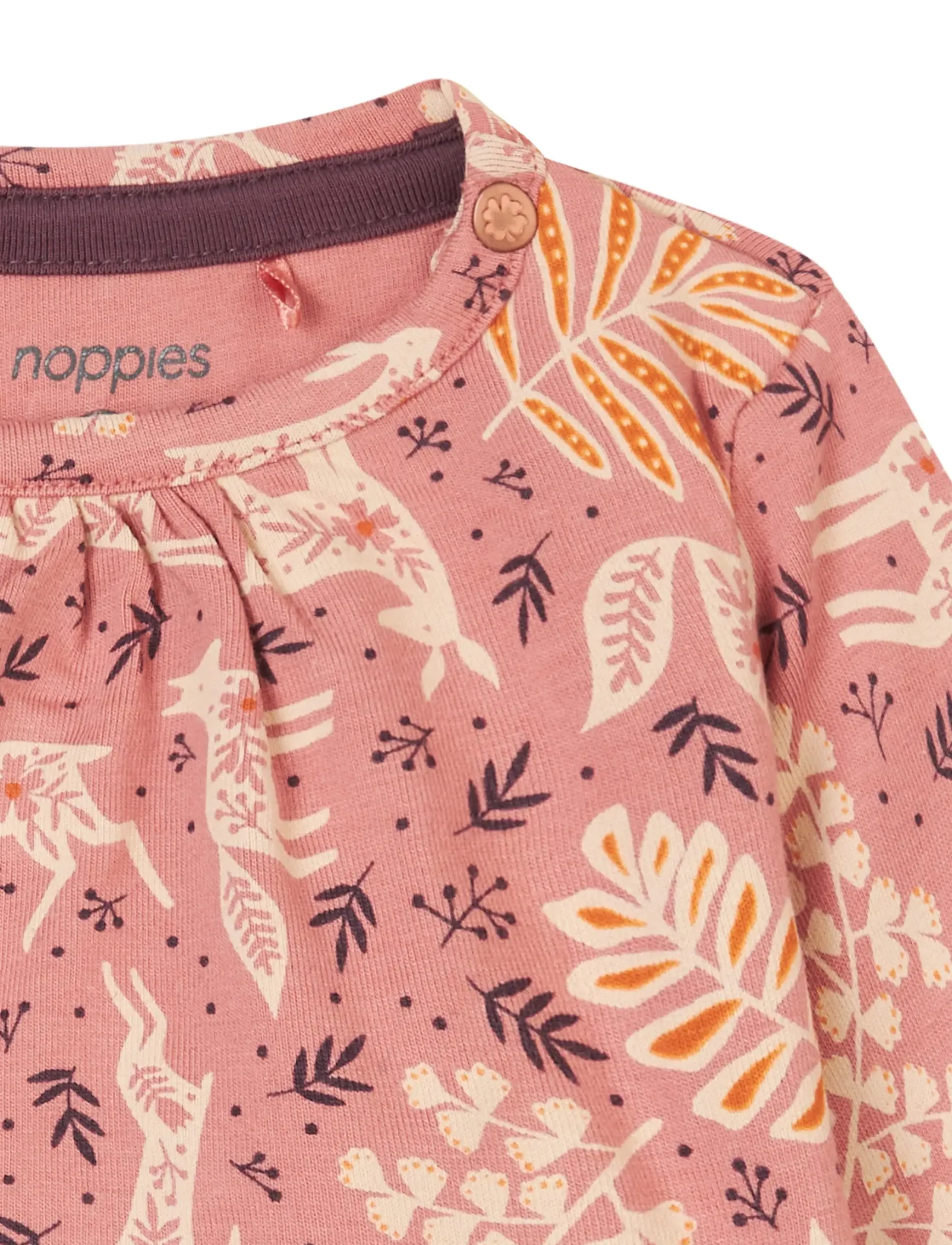 Noppies - Girls Dress Faura l/sl -aop - n242 old rose - 2