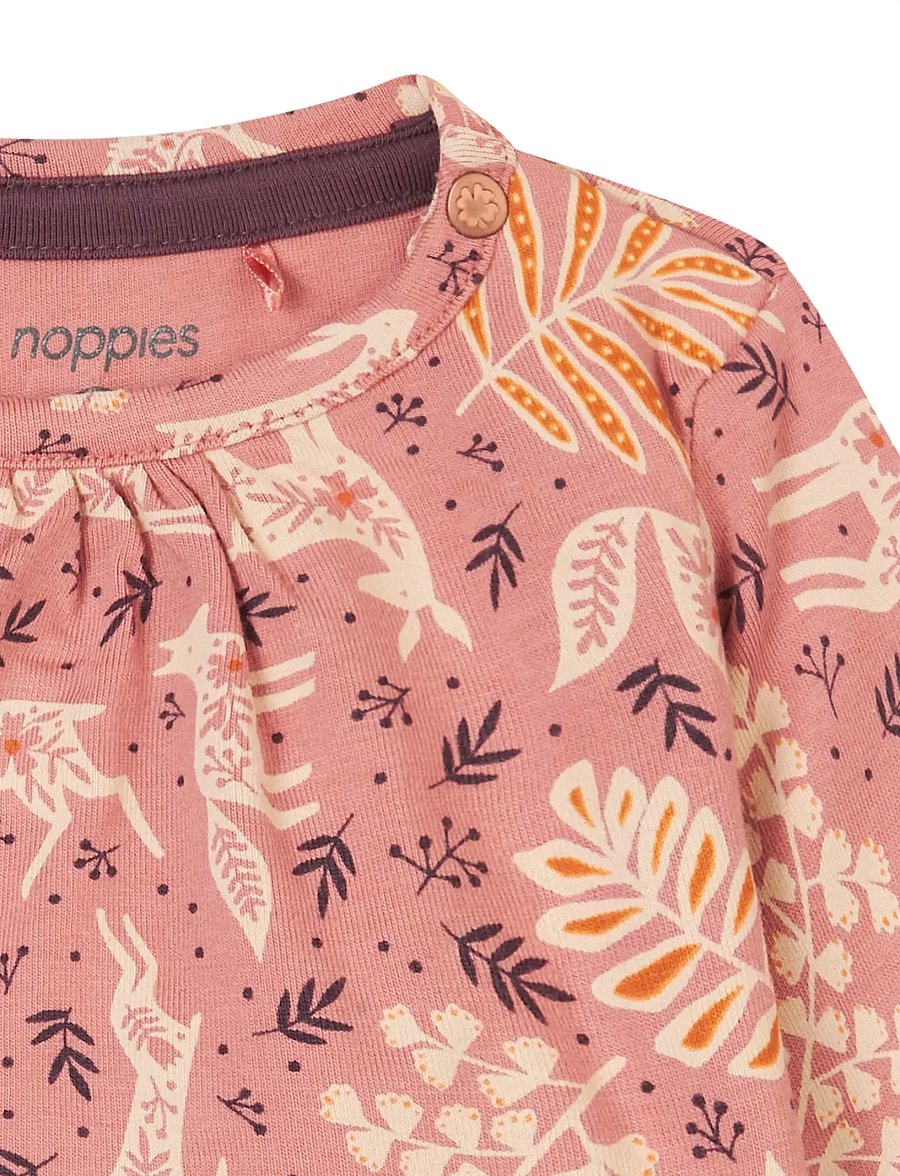 Noppies - Girls Dress Faura l/sl -aop - n242 old rose - 2